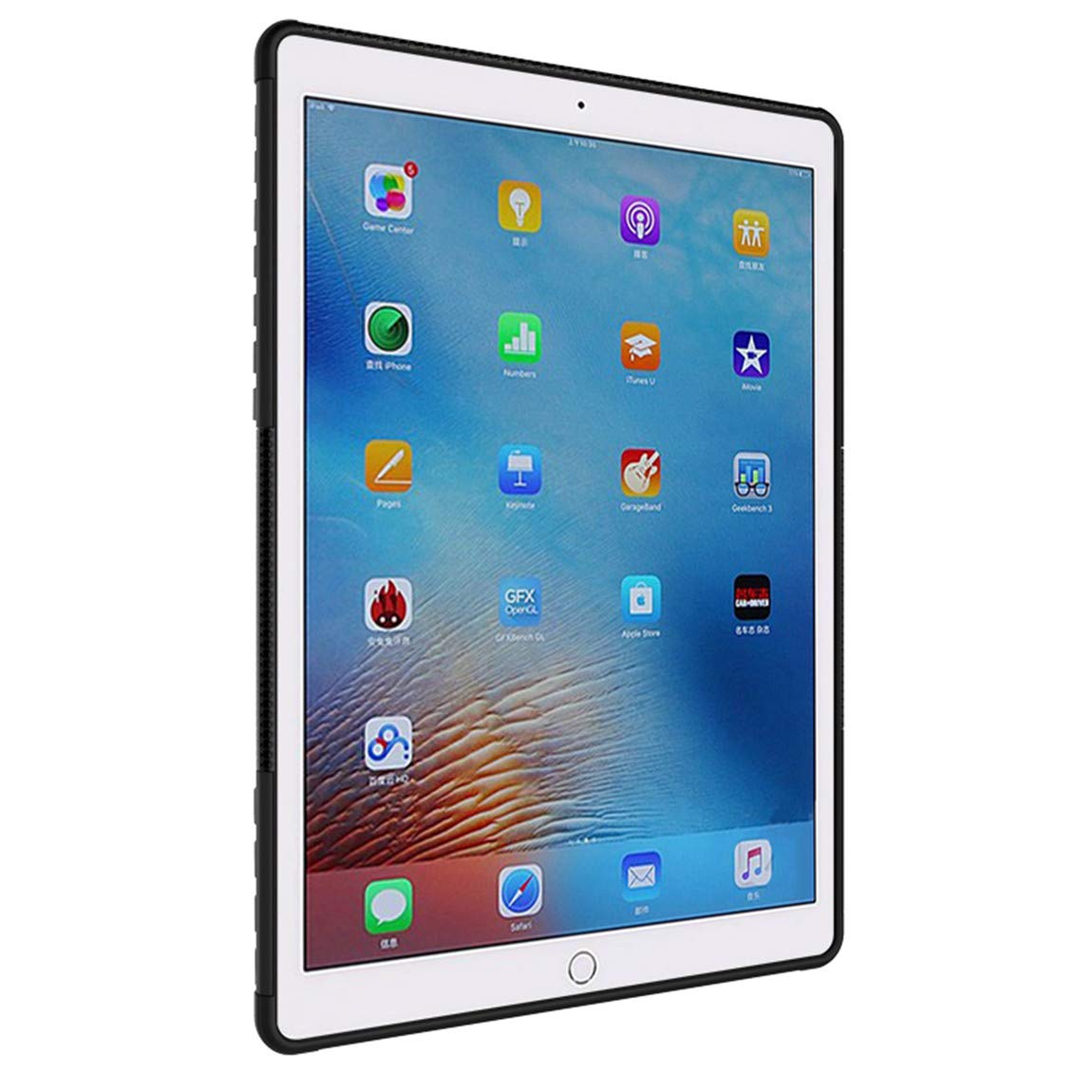 Premium Shockproof Hybrid Case for iPad Pro 9.7 Inch (2016 Model A1673/A1674/A1675) - Dual Layer Protective Cover with Anti-Slip Grip & Adjustable Kickstand | Perfect for Work, Travel, and Everyday Use