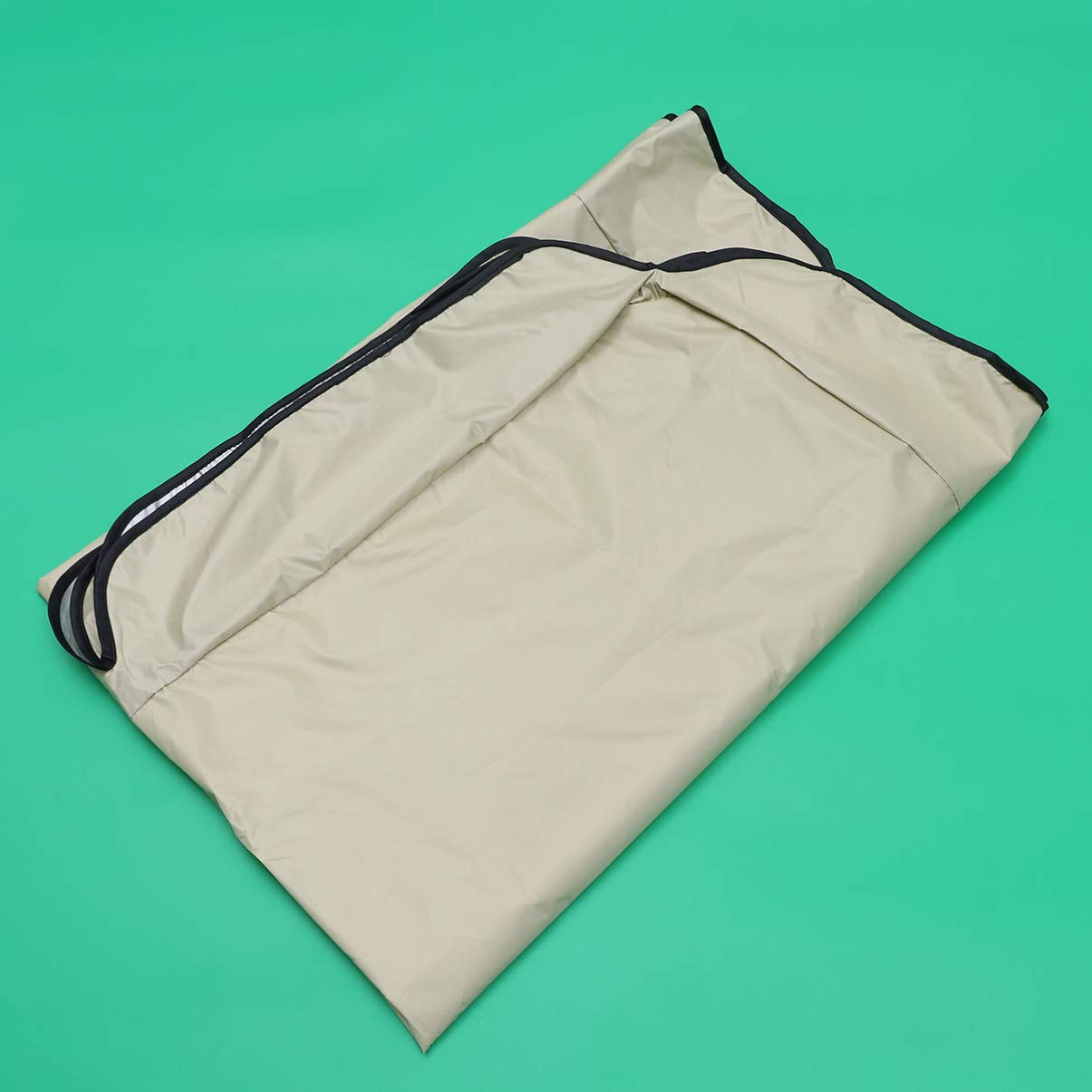 DOITOOL Waterproof Outdoor Chair Covers Set - 142x120cm Beige Polyester with PA Coating - Elastic Garden Swing Cover & Hanging Chair Protector - All-Weather Patio Furniture Covers for Deck, Porch, and Backyard Use