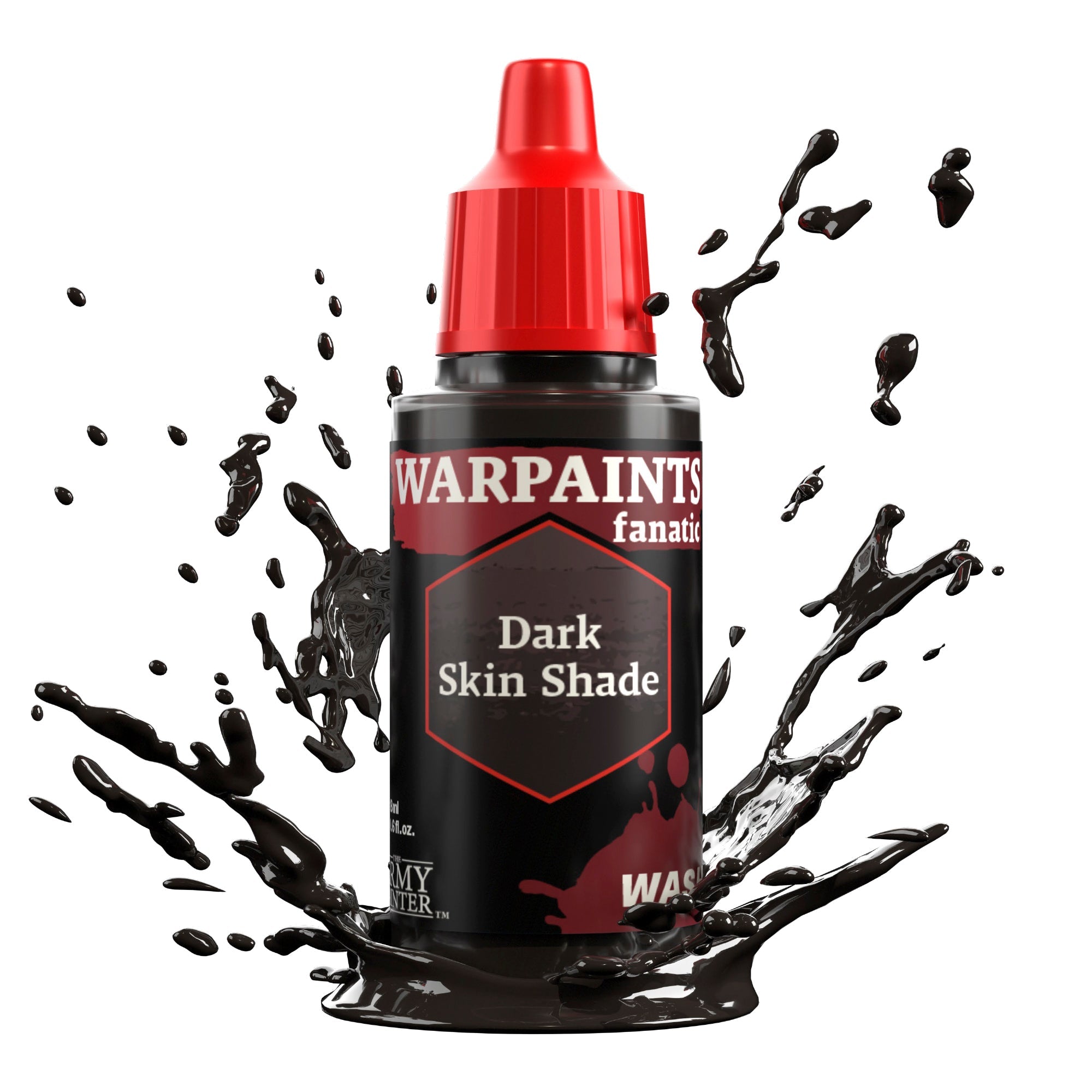 Warpaints Fanatic Wash: Dark Skin Shade - Professional Water-Based Face & Body Paint for Cosplay, Halloween & Theater Makeup - Safe for Sensitive Skin