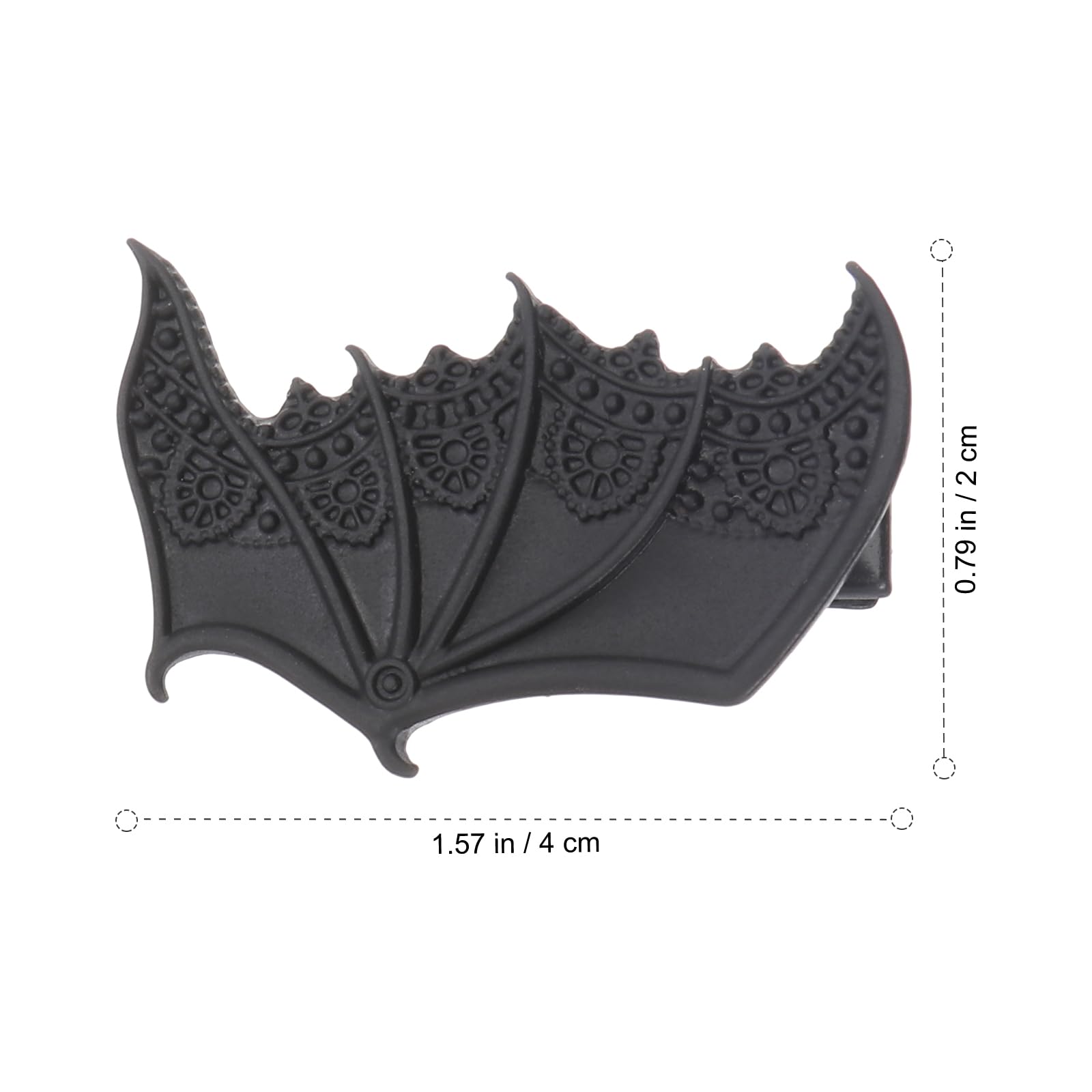 Beaupretty 2 Pairs Metal Bat Wing Hair Clips - Gothic Devil Wings Hair Barrettes Vintage Hairpins for Women & Girls | Halloween Costume Accessories, Cosplay Headwear, Gothic Fashion Statement