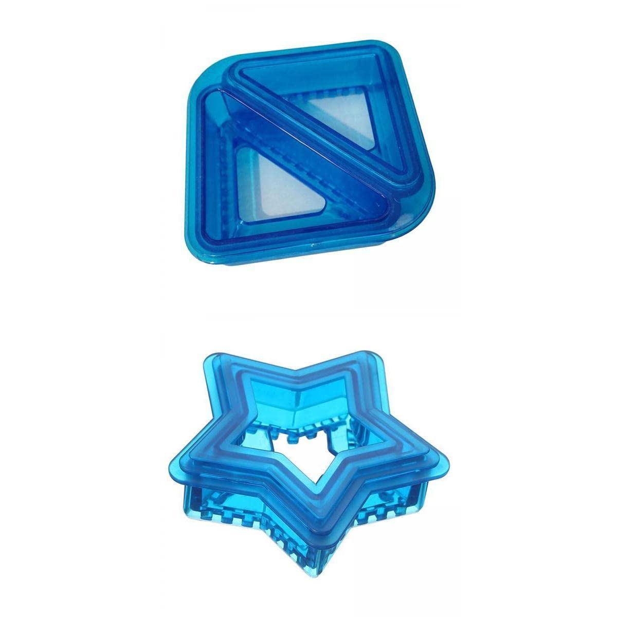 Fenteer 2-Piece DIY Sandwich Cutter and Sealer Set - Star & Triangle Pastry Tools for Kids, Pie Maker for Kindergarten, Home Baking & School Lunch Prep