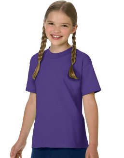 Hanes Youth Tagless ComfortSoft T-Shirt - Purple, XS - Soft & Breathable Cotton for Kids' Everyday Wear, School & Play