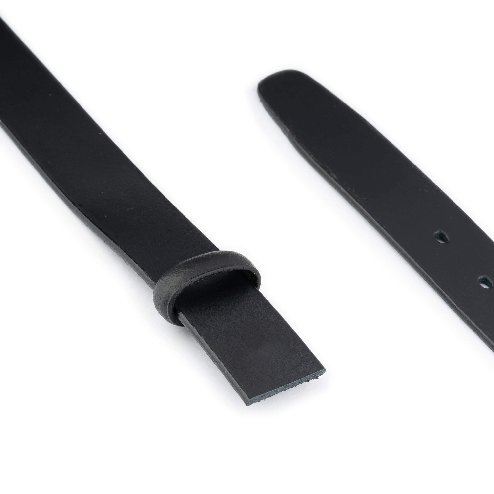3.0 cm Black Full Grain Leather Replacement Belt Strap for Montblanc Buckles - Premium Dress Belt for Business & Formal Occasions