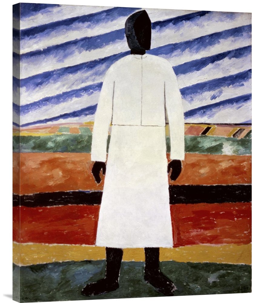 Kazimir Malevich Farmer Canvas Wall Art Print - High Quality Giclee Reproduction - Modern Abstract Art for Living Room, Bedroom & Office Decor