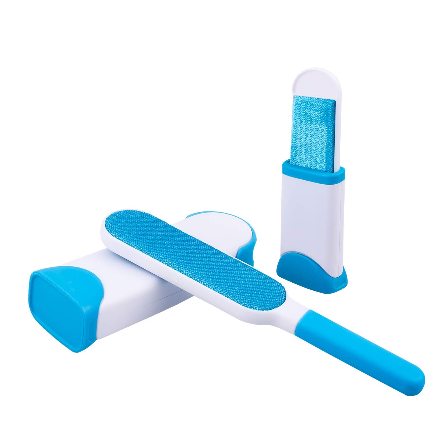 Furrybaby Self-Cleaning Pet Hair Remover Brush - Double Sided Lint Brush for Dog & Cat Fur on Clothes, Furniture, Car - Travel Size Included | Perfect for Home, Office & Travel Pet Hair Removal