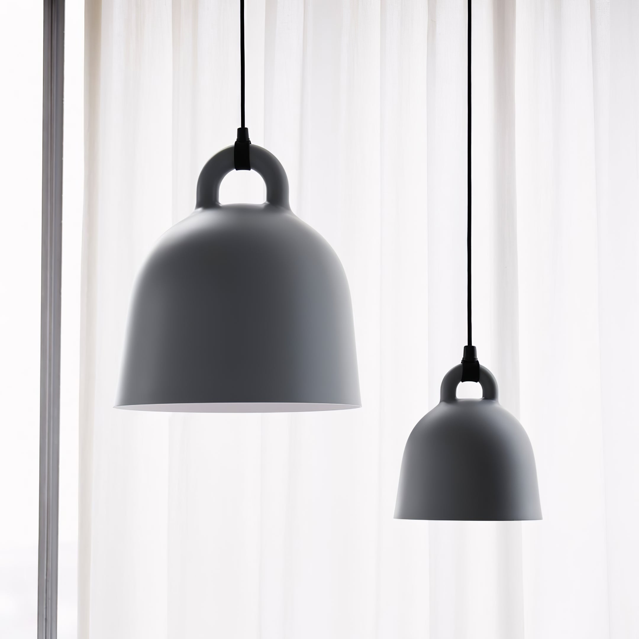 Vintage Bell Pendant Light Fixture - Industrial Style Hanging Ceiling Lamp for Kitchen Island, Dining Room & Bedroom Lighting