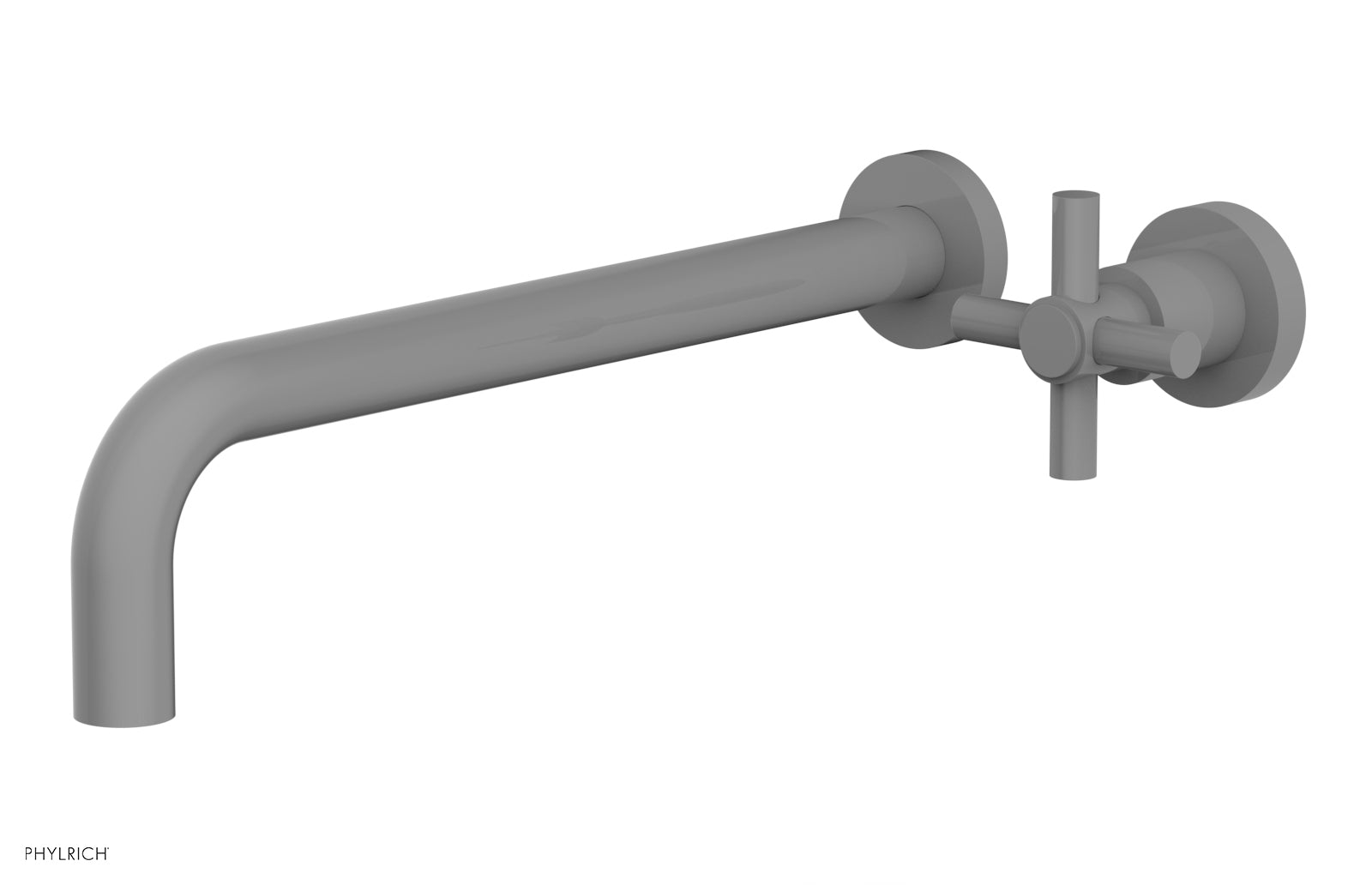 D131-17 Single Handle Wall Mounted Lavatory Faucet Set - Classic Cross Handle Design for Bathroom Sink - Perfect for Modern Homes, Hotels & Restrooms