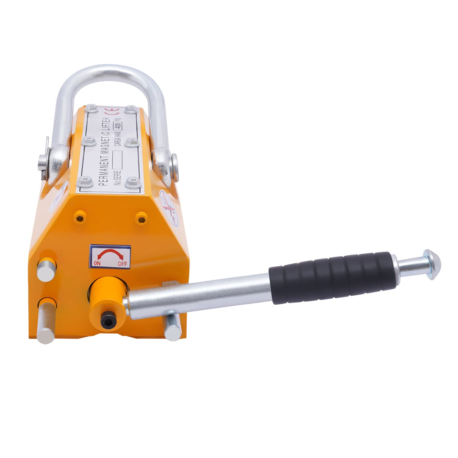 600kg/1320lb Heavy Duty Magnetic Lifter - 1320lbs Lifting Capacity Permanent Magnet for Steel Plates, Beams & Metal - Industrial Shop Crane with Handle - Perfect for Construction, Welding & Metal Fabrication