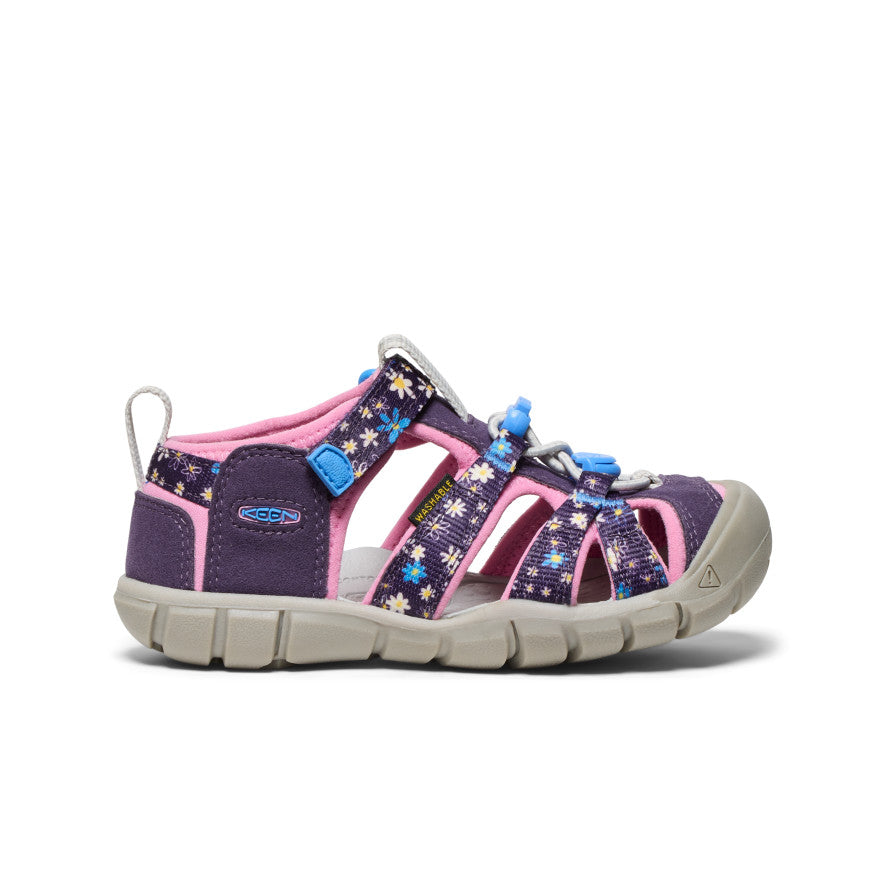 Little Kids' Seacamp II CNX Water Shoes | Daisies/Marina Print | Non-Slip Beach & Pool Shoes for Toddlers & Infants | Perfect for Swimming, Splash Pads & Outdoor Play
