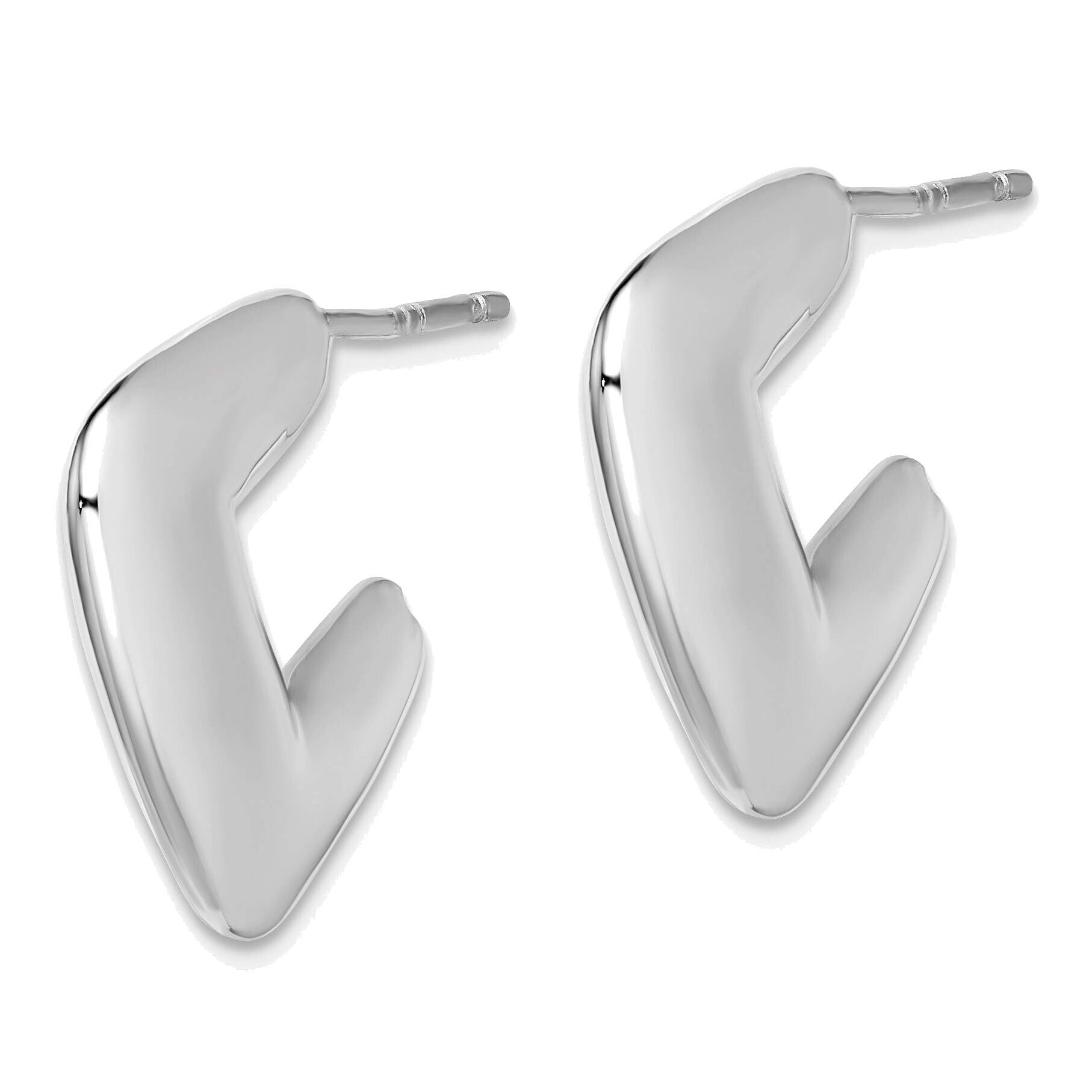 Sterling Silver Rhodium-Plated Post Earrings for Women - Hypoallergenic & Tarnish-Resistant - Perfect for Everyday Wear, Parties & Gifts