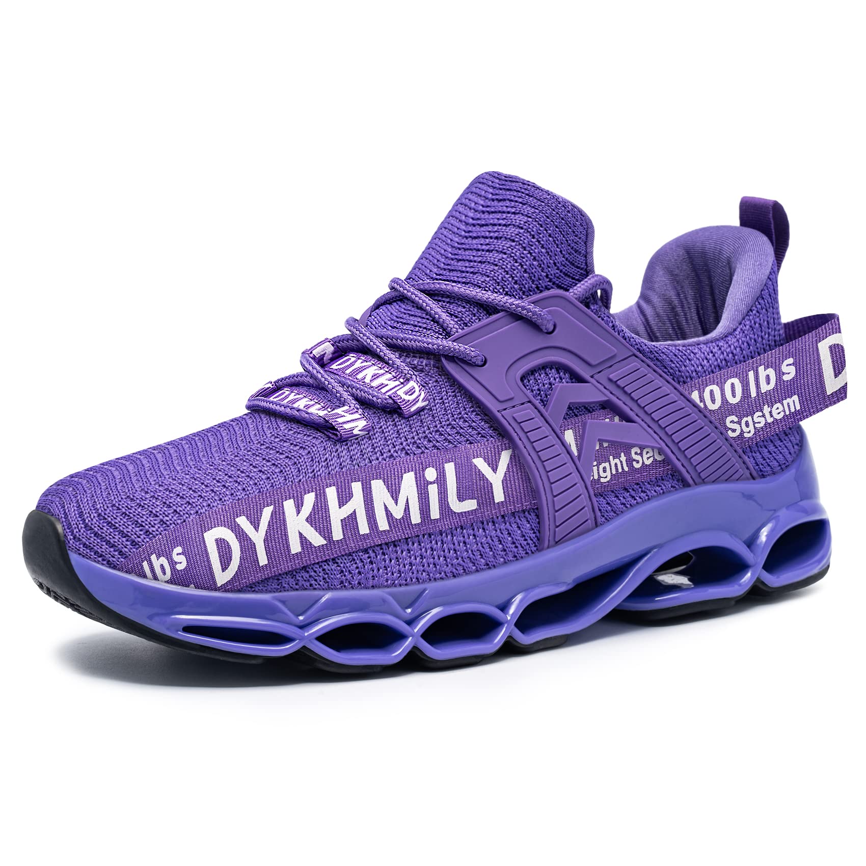 DYKHMILY Women's Steel Toe Work Sneakers - Lightweight Slip-On Safety Shoes with Breathable Design for Construction, Warehouse & Outdoor Work
