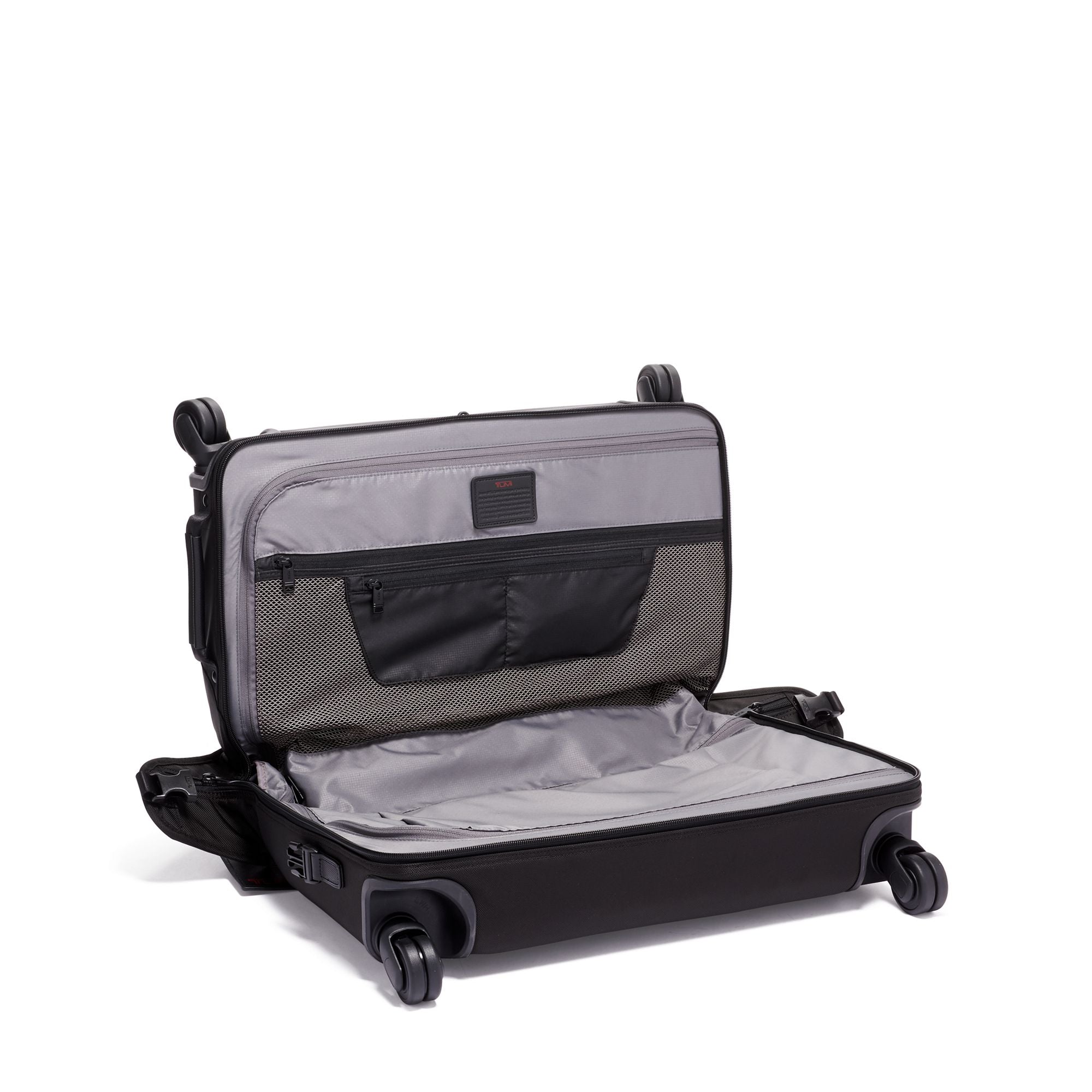 Alpha 3 Garment 4 Wheeled Carry On Luggage - Spinner Suitcase with Built-In Garment Bag for Business Travel & Airplane Cabin Use
