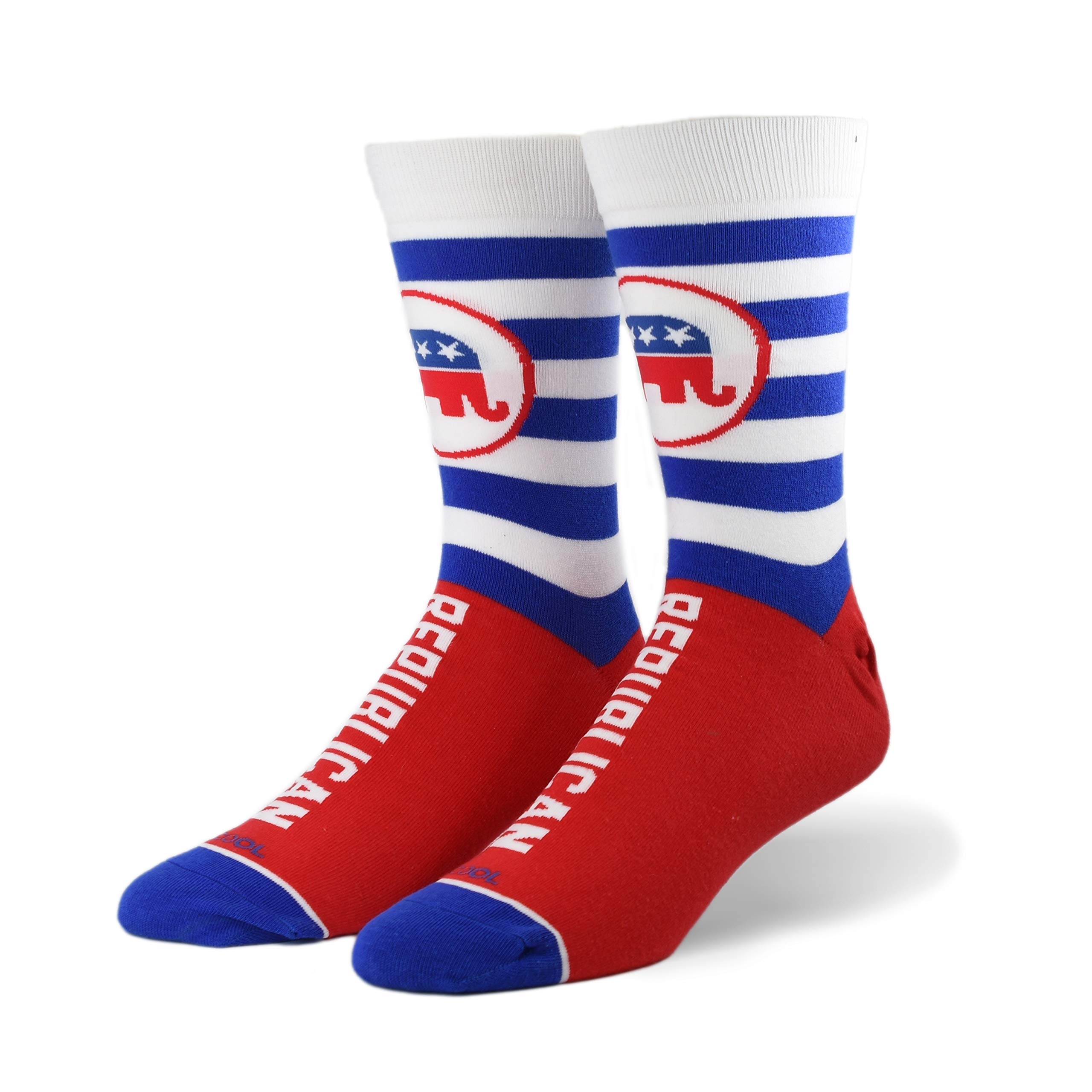 Funny Novelty Crew Socks for Men & Women - Republican Political Graphic Print Socks - Comfortable Large Size - Perfect for Gifts, Parties & Political Events