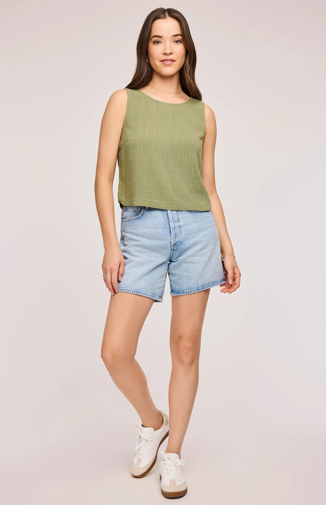 Gentle Fawn Women's Matcha Green River Top - Flowy Boho Blouse for Casual Outings & Summer Vacations