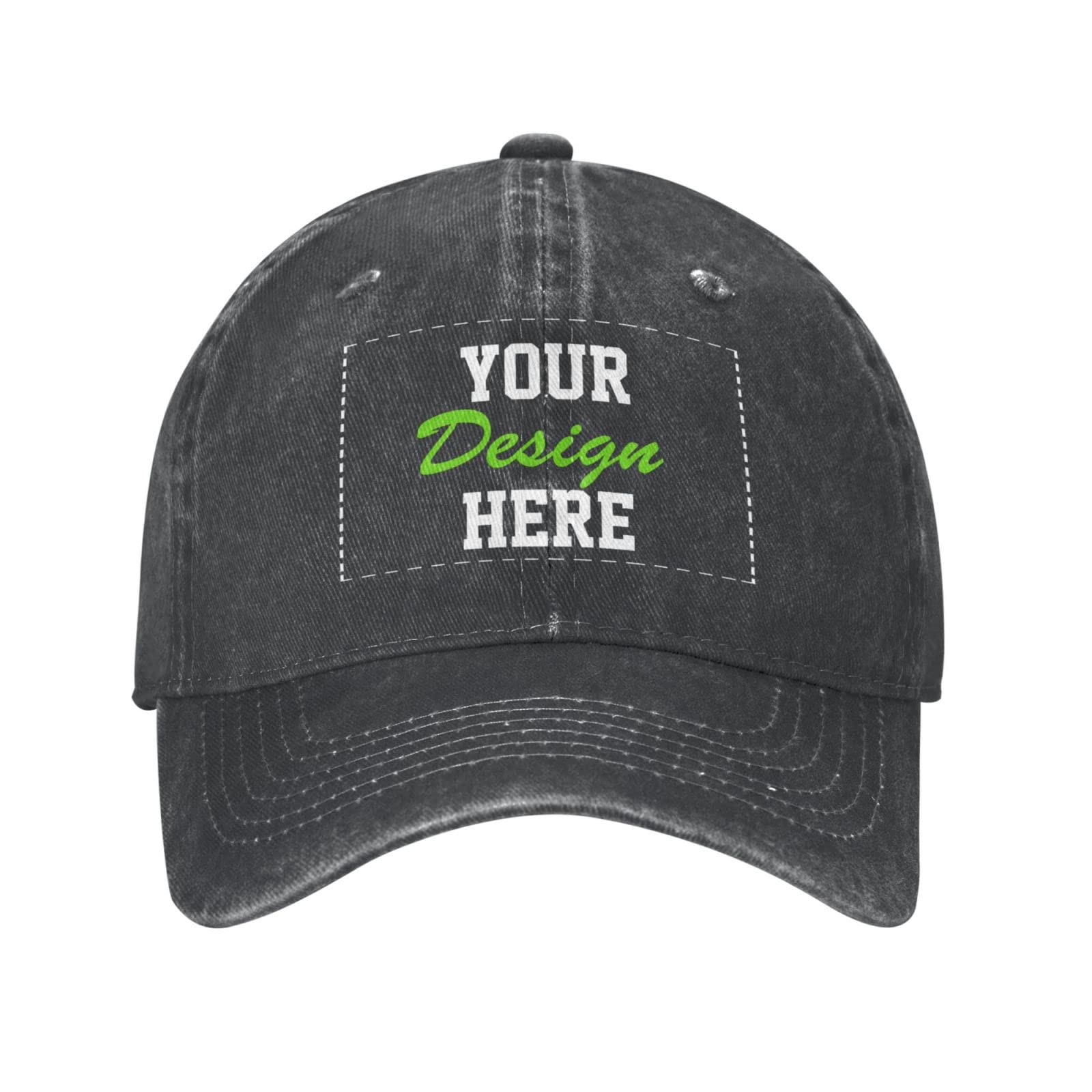 Custom Embroidered Hats with Team Name & Logo - Personalized Cowboy Hats for Men & Women - Design Your Own Customizable Baseball Caps for Sports Teams, Corporate Events & Outdoor Activities