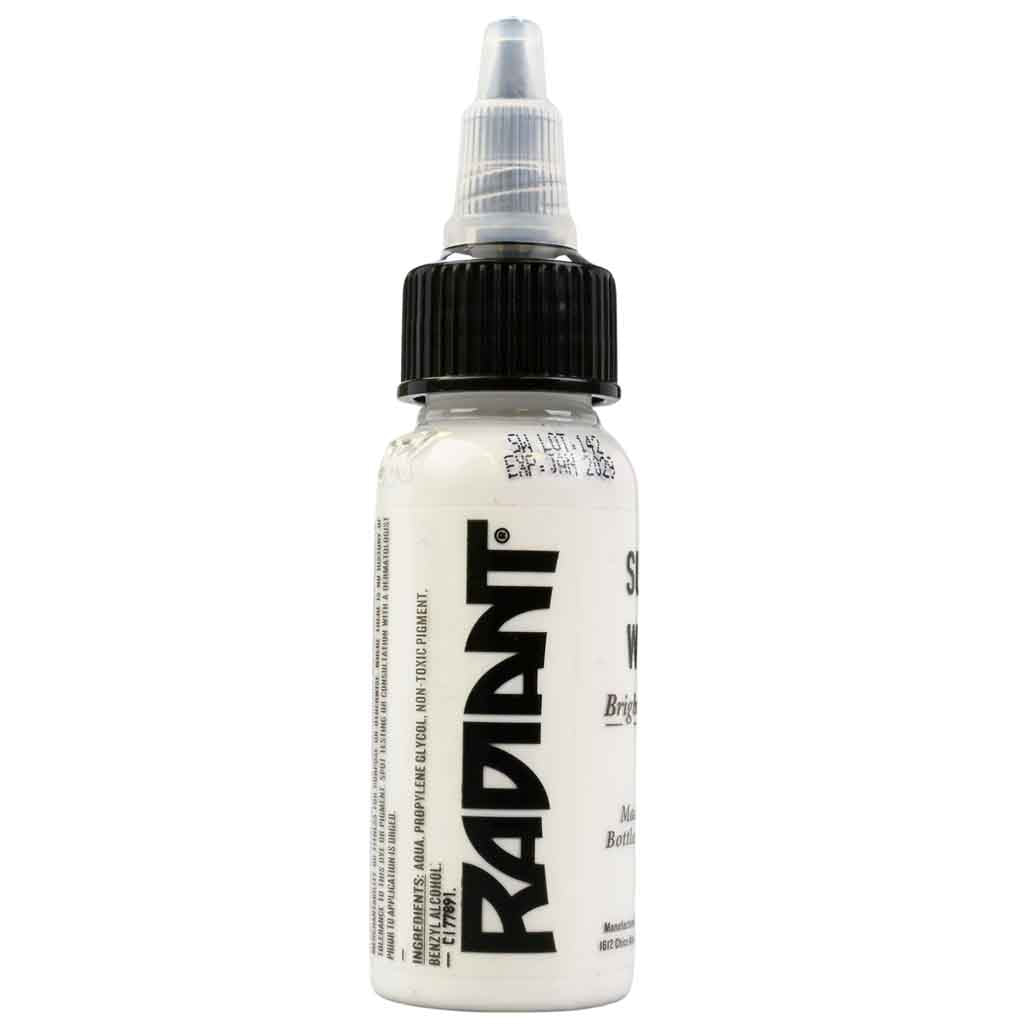 Premium Super White Radiant Ink - 1 oz Bottle for Calligraphy, Scrapbooking & DIY Crafts - High-Quality Pigment Ink for Artists & Crafters