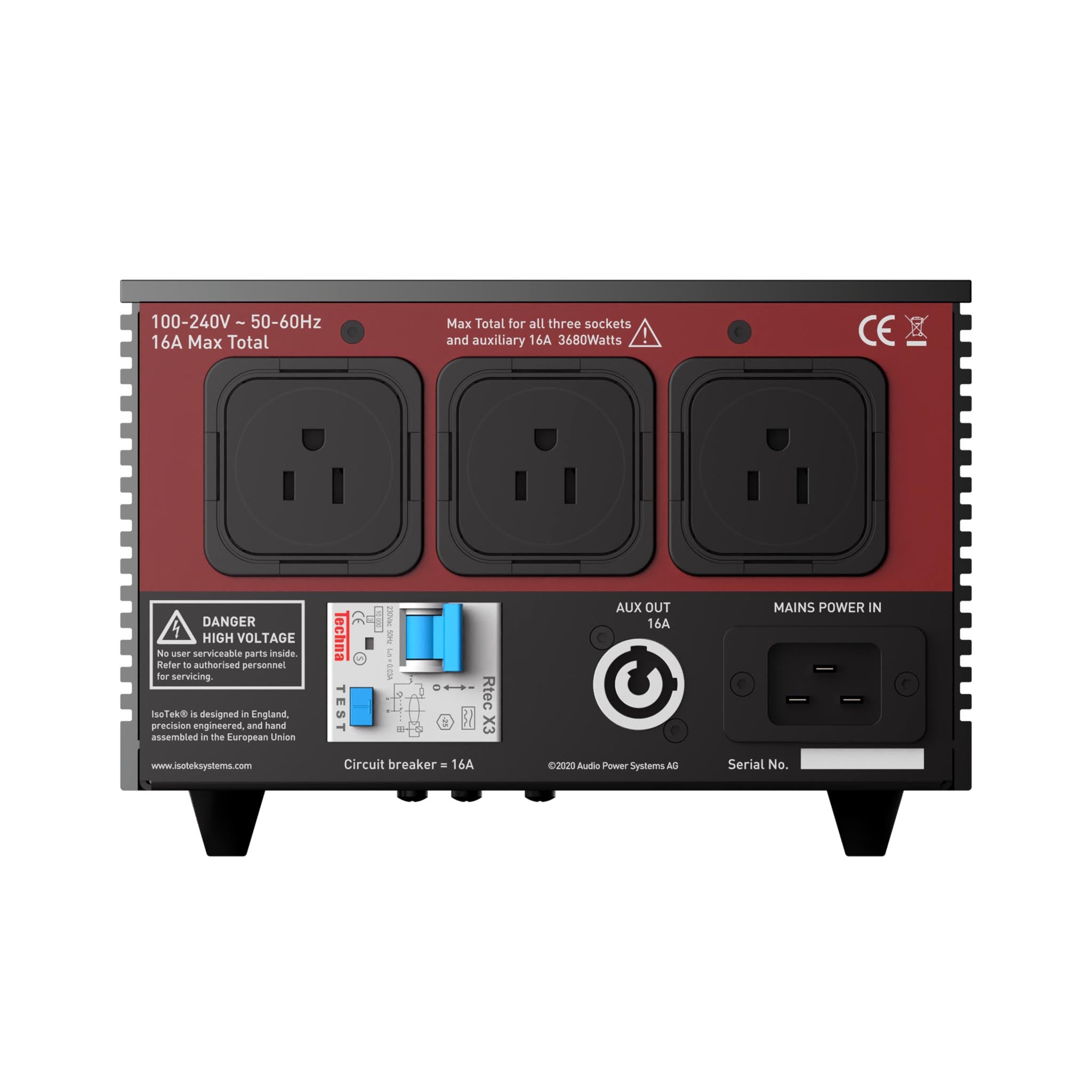 IsoTek V5 Titan Power Conditioner with Premier C19 Power Cable - High-End Audio/Video Equipment Power Protection for Home Theater & Studio Use