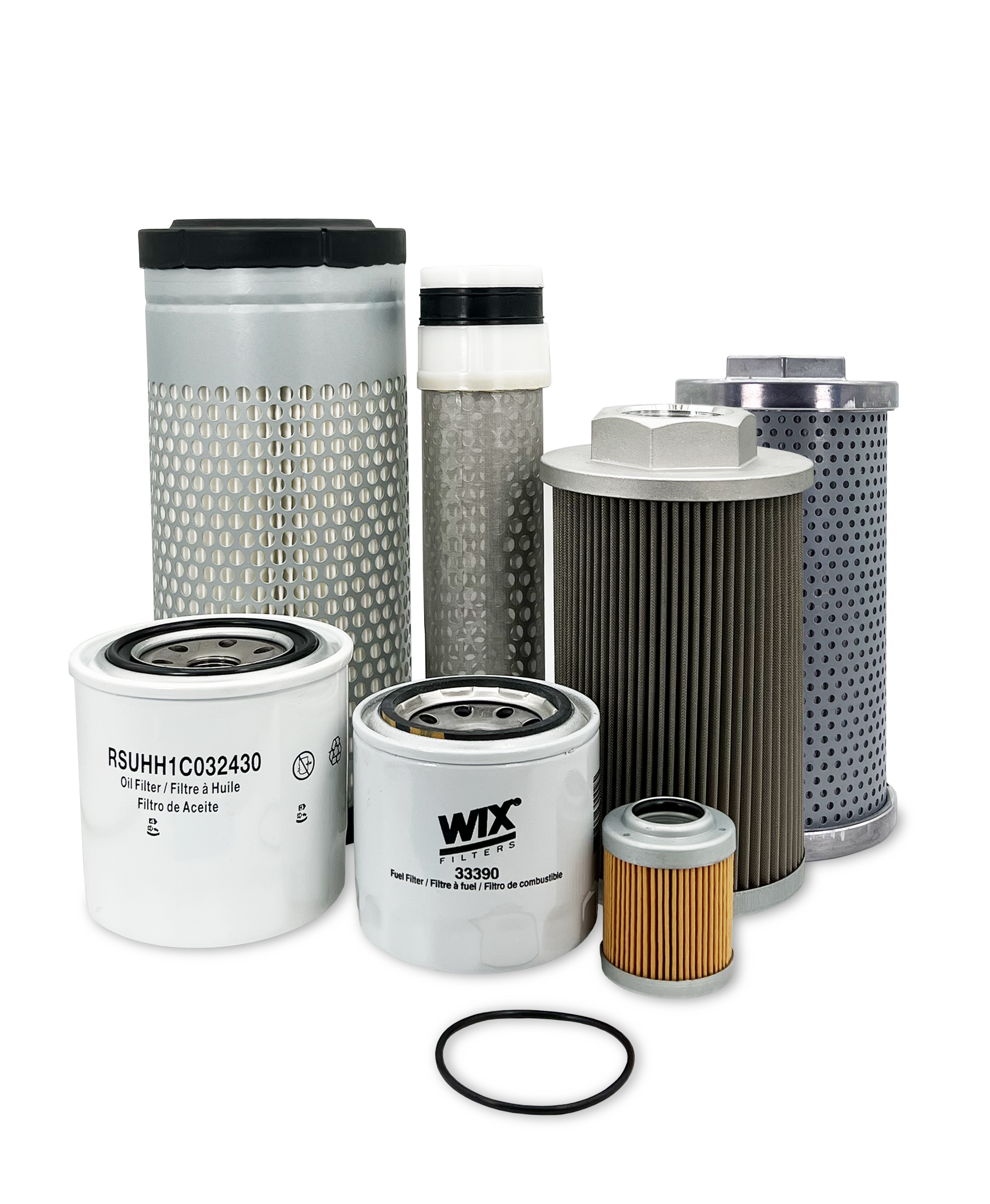 HERO® Maintenance Filter Kit for Kubota U35-4 Excavator - Air, Oil, Fuel & Hydraulic Filters - Replacement Parts for Kubota Mini Excavator - Perfect for Construction, Landscaping & Farm Equipment Maintenance