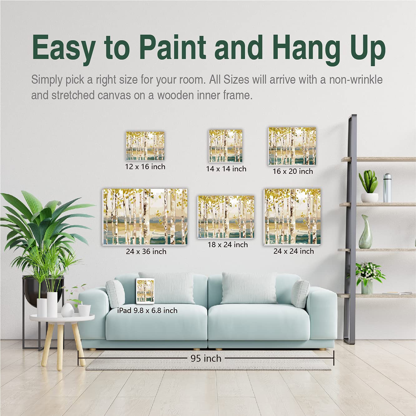 Custom Paint by Numbers Kit for Adults - Personalized Acrylic & Oil Painting on Framed Stretched Canvas (24x36 Inch) | DIY Art Set for Beginners | Home Decor, Gift Idea & Relaxation Activity