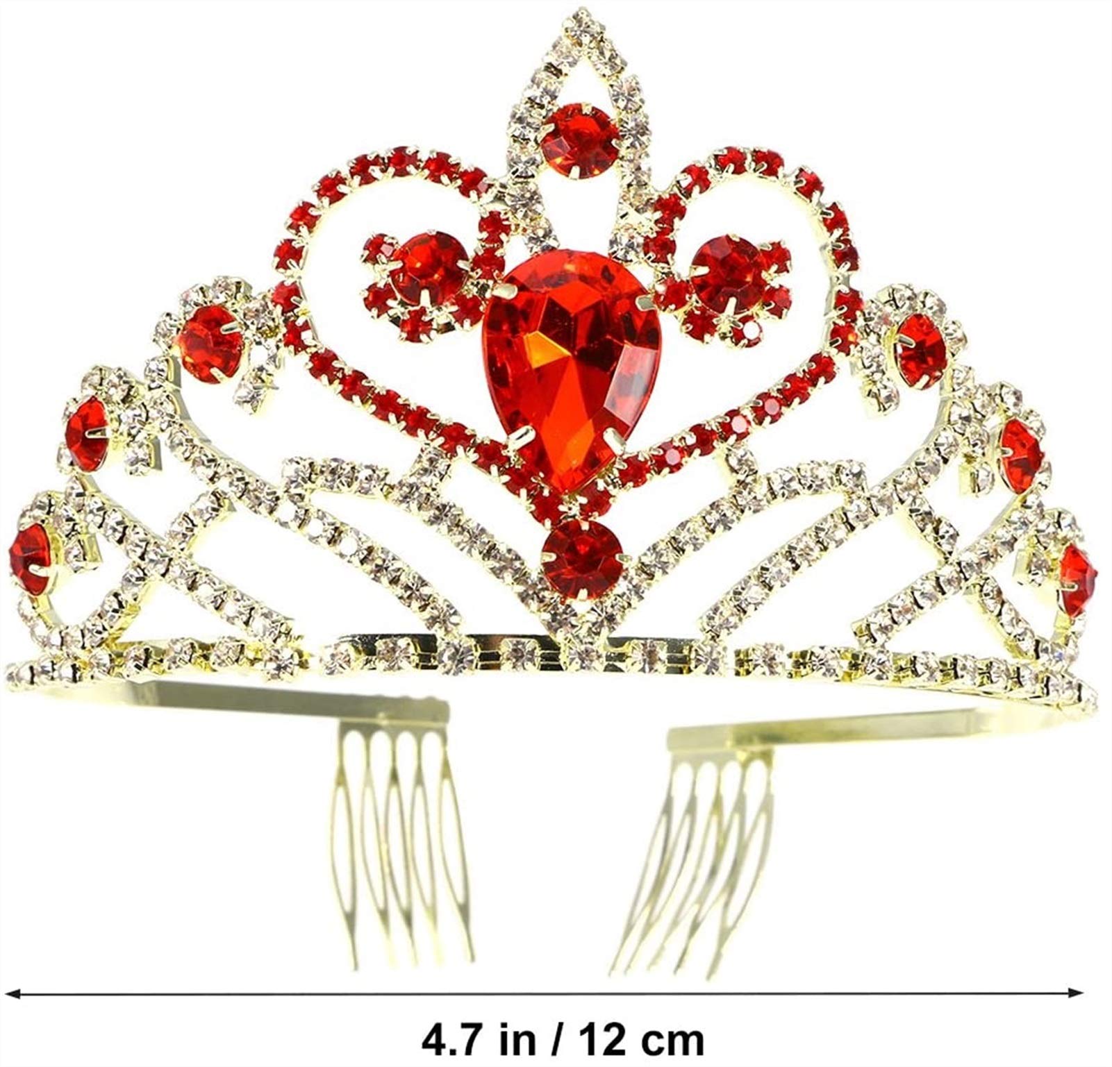 Sparkling Crystal Rhinestone Bridal Tiara Headpiece - Vintage Wedding Crown for Bride, Birthday Princess Headband - Perfect for Weddings, Prom, Pageants & Special Occasions