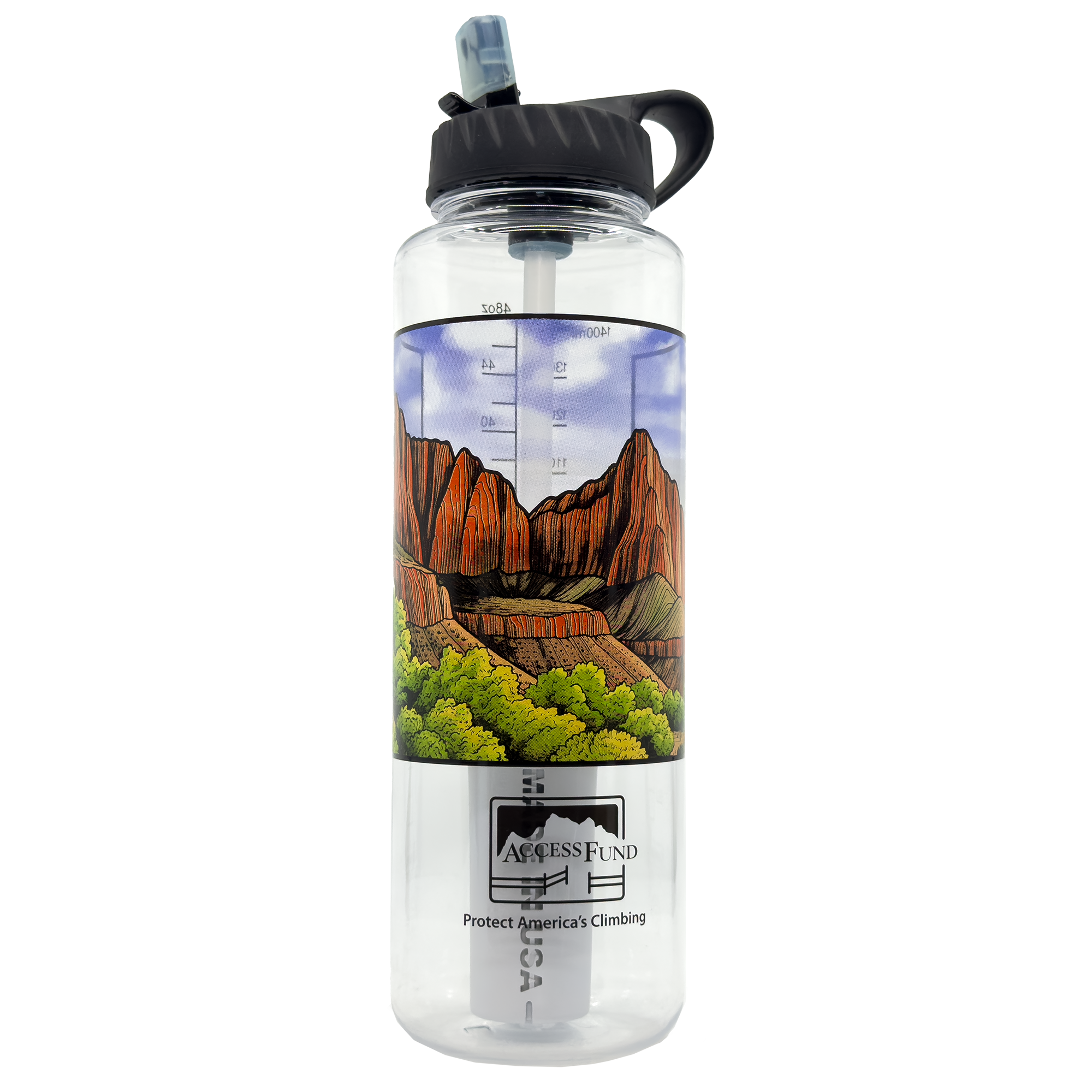 Nalgene OG Access Fund Water Bottle - 32oz & 48oz BPA-Free Tritan Wide Mouth Bottle for Hiking, Camping & Outdoor Adventures