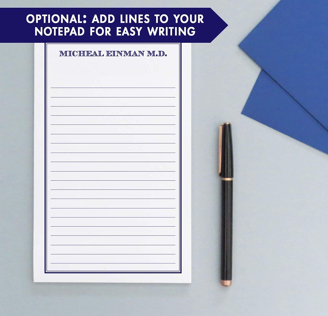 Personalized Leather Notepad Set for Men & Women - 5.5x8.5in Professional Writing Pad, 50 Sheets - Perfect for Office, Journaling & Gift Giving