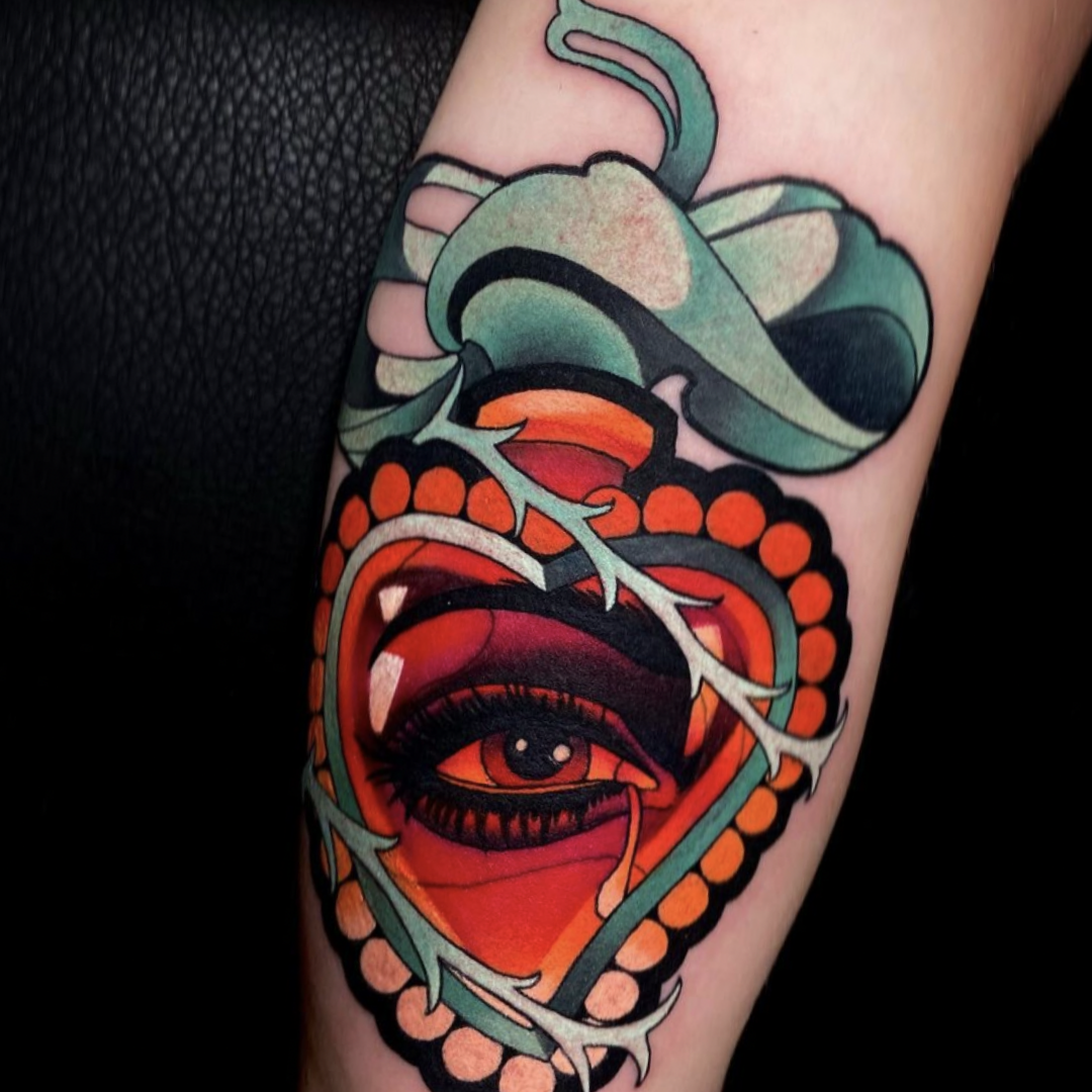 Kuro Sumi Rising Sun Orange Tattoo Ink - High Quality, Vibrant Color for Professional Tattoo Artists - Perfect for Sleeves, Traditional & Japanese Style Tattoos