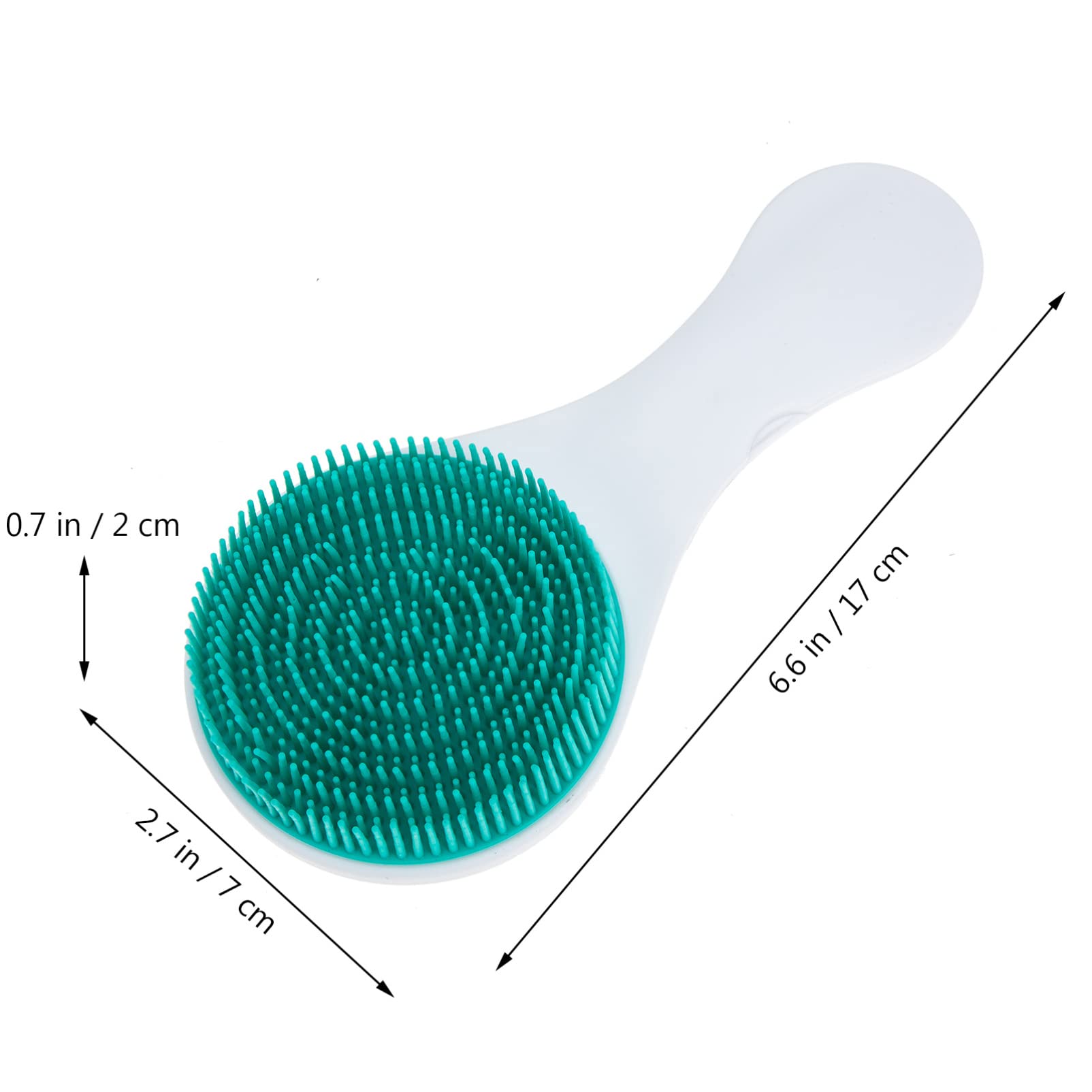 Baby Bath Brush - Silicone Shampoo Scrubber for Newborns & Kids - Gentle Exfoliator & Massage Brush for Bath Time