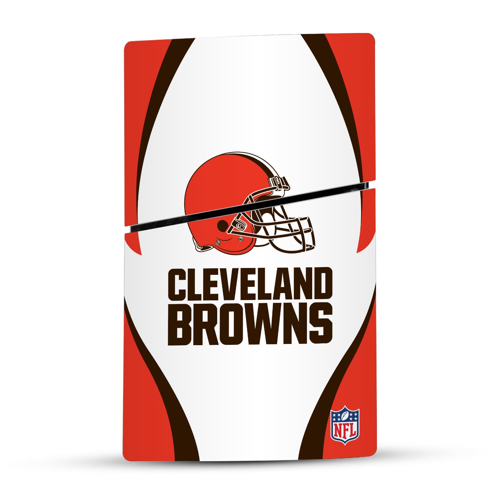 Official NFL Licensed Cleveland Browns Vinyl Sticker for Sony PlayStation 5 PS5 Slim & Digital Edition Console & DualSense Controller - Gaming Skin Decal for Customization & Protection - Perfect for Football Fans & Gamers