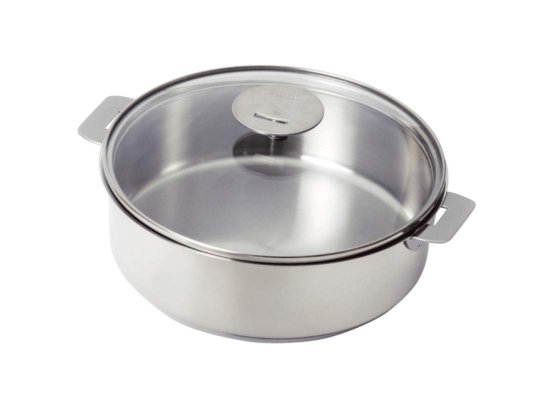 Premium Cristel Glass Lid Platinum 8mm - 20cm Tempered Glass Cookware Cover for Saucepans & Stockpots | Ideal for Cooking, Baking & Kitchen Safety