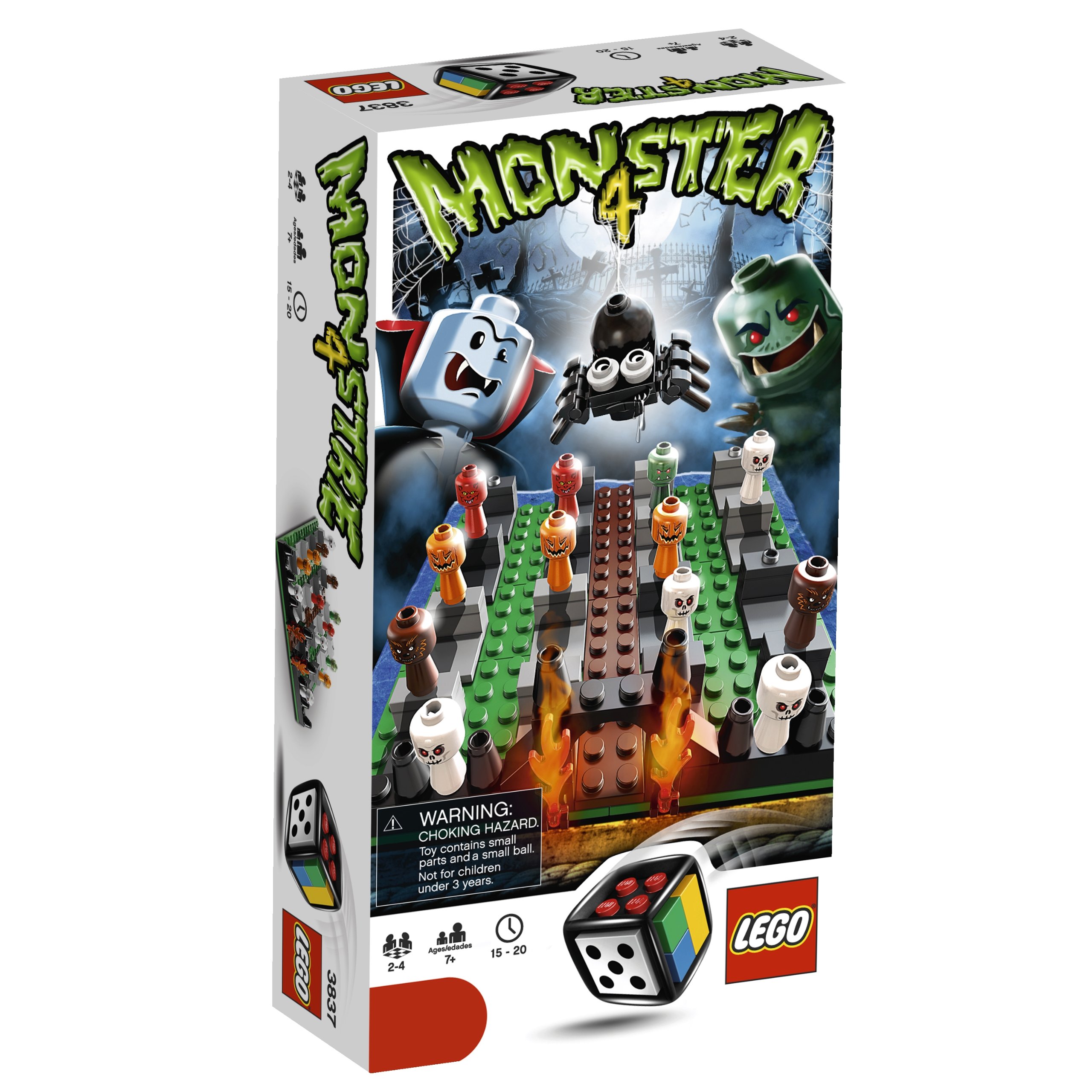 LEGO Monster 4 Game Building Set (3837) - Fun Family Board Game for Kids & Adults - Perfect for Birthday Gifts & Game Nights