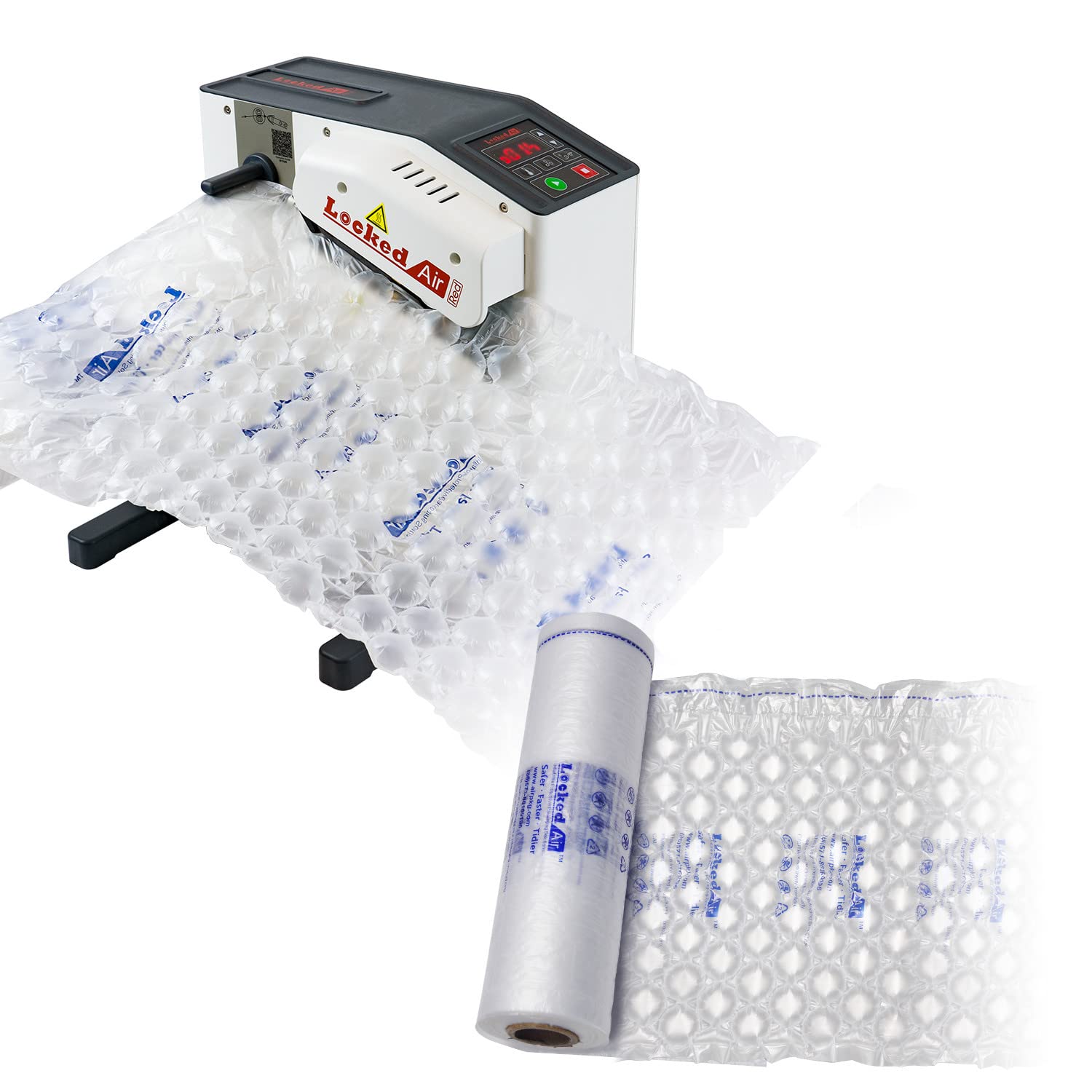 Air Pillow Machine with 1476ft Bubble Wrap Roll - Wide Shipping Air Bags for Packing & Cushioning | Ideal for Ecommerce, Moving & Fragile Item Protection