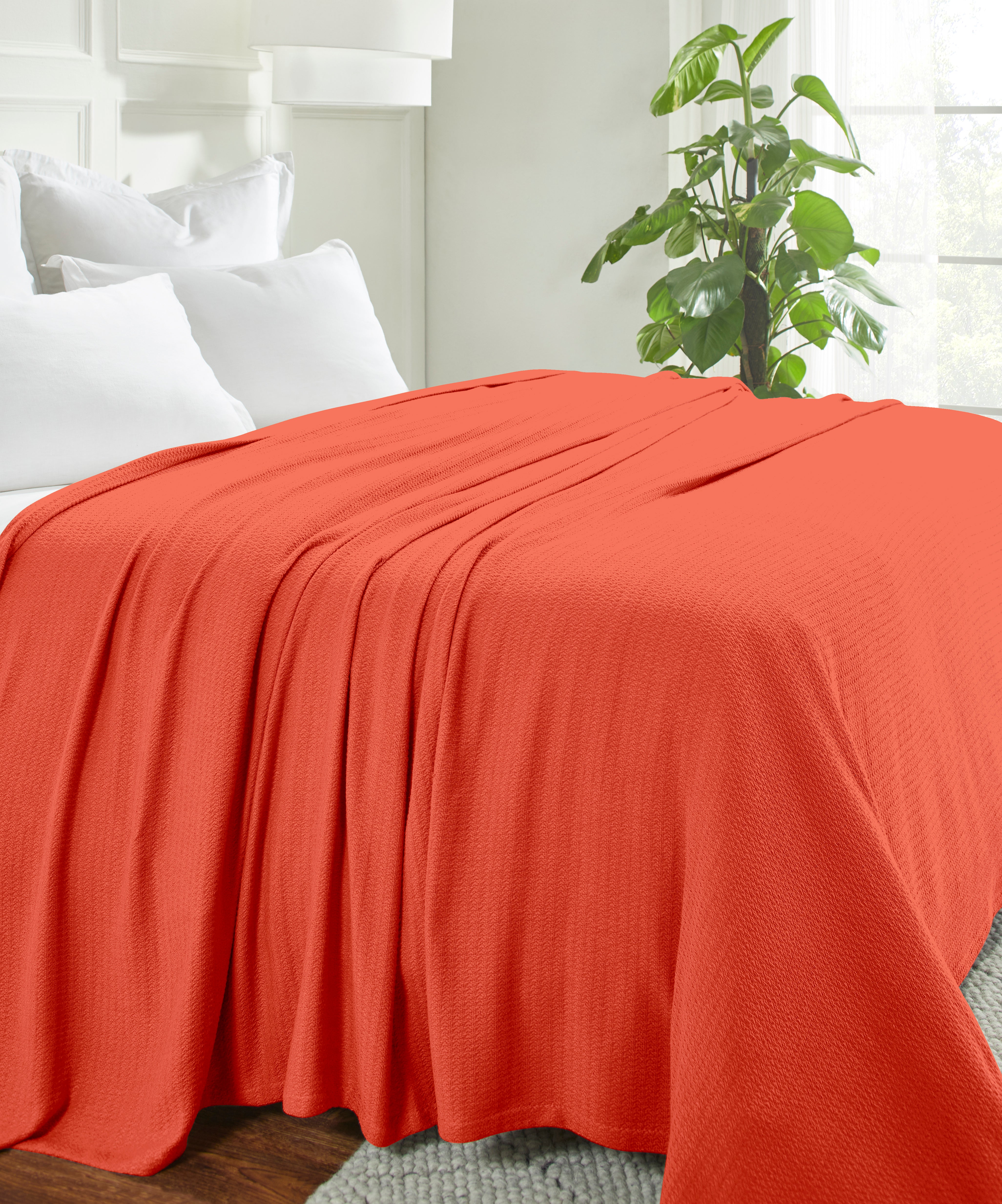 Premium Textured Cotton Waffle Weave Blanket - Soft & Breathable Throw for Bed, Sofa & Couch - Cozy Home Decor Gift for All Seasons