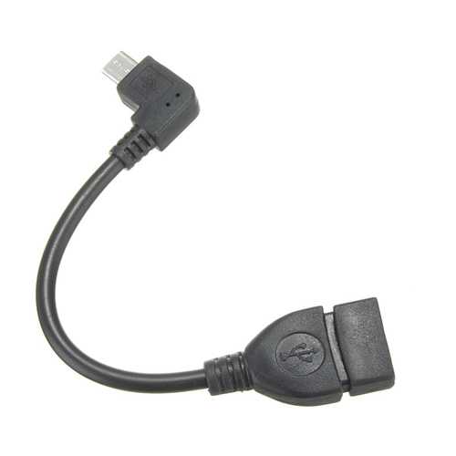90 Degree Right Angle Micro USB OTG Cable - Fast Charging & Data Sync for Android Tablets & Smartphones - Perfect for Gaming, Travel & Home Use