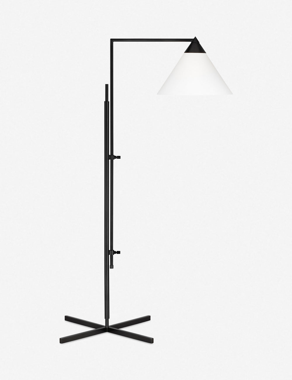 Franklin Task Floor Lamp by Kelly Wearstler - Modern Adjustable LED Floor Light for Living Room, Bedroom & Office - Dimmable Reading Lamp with Flexible Gooseneck Design