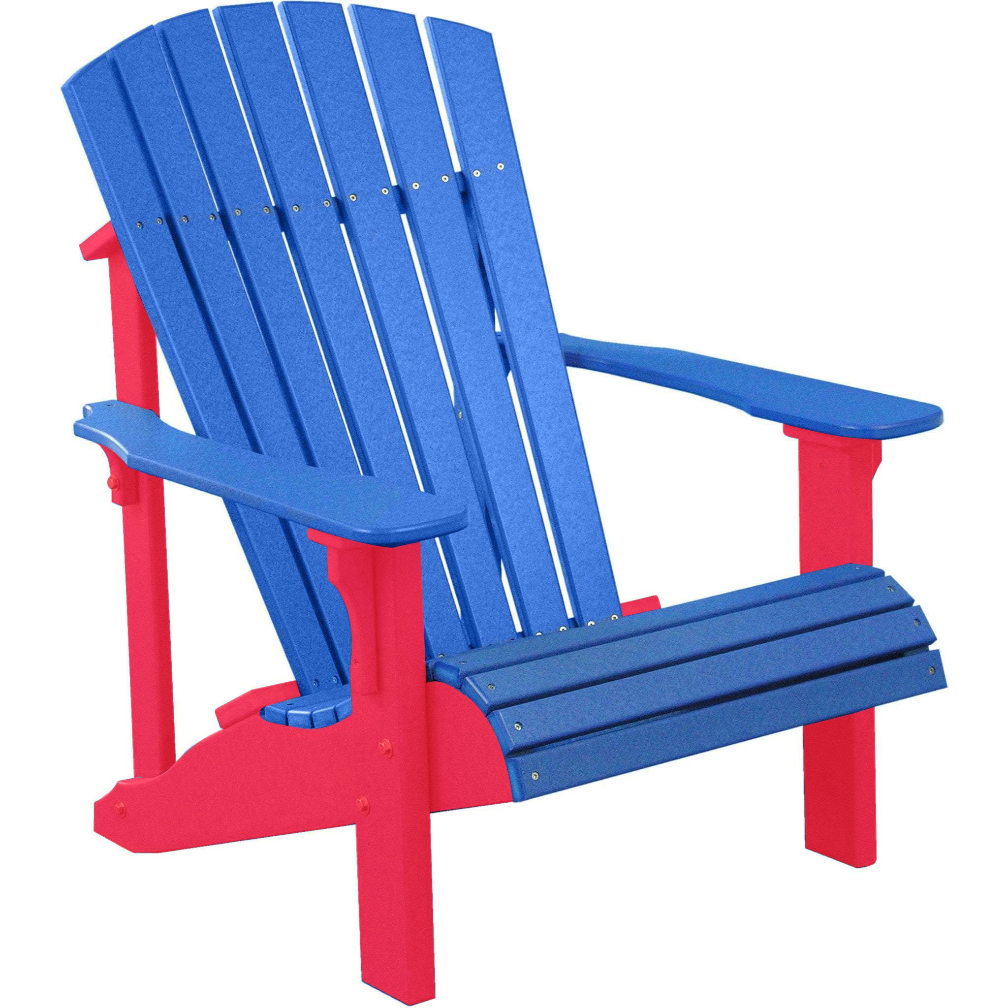Blue on Red
