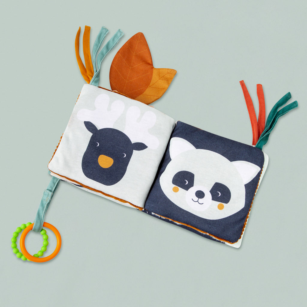Little Big Friends Soft 2-in-1 Activity Book - Forest Animals Theme | Interactive Learning Toy for Toddlers | Perfect for Travel, Preschool & Quiet Time Play