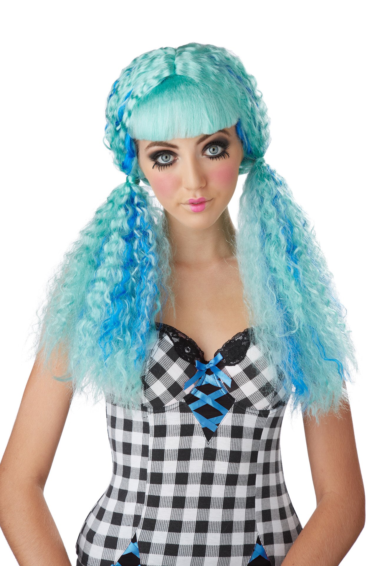 California Costumes Women's Crimped Doll Wig - Blonde Synthetic Costume Hair for Cosplay, Halloween, and Themed Parties - Perfect for 80s, Retro, and Vintage Looks
