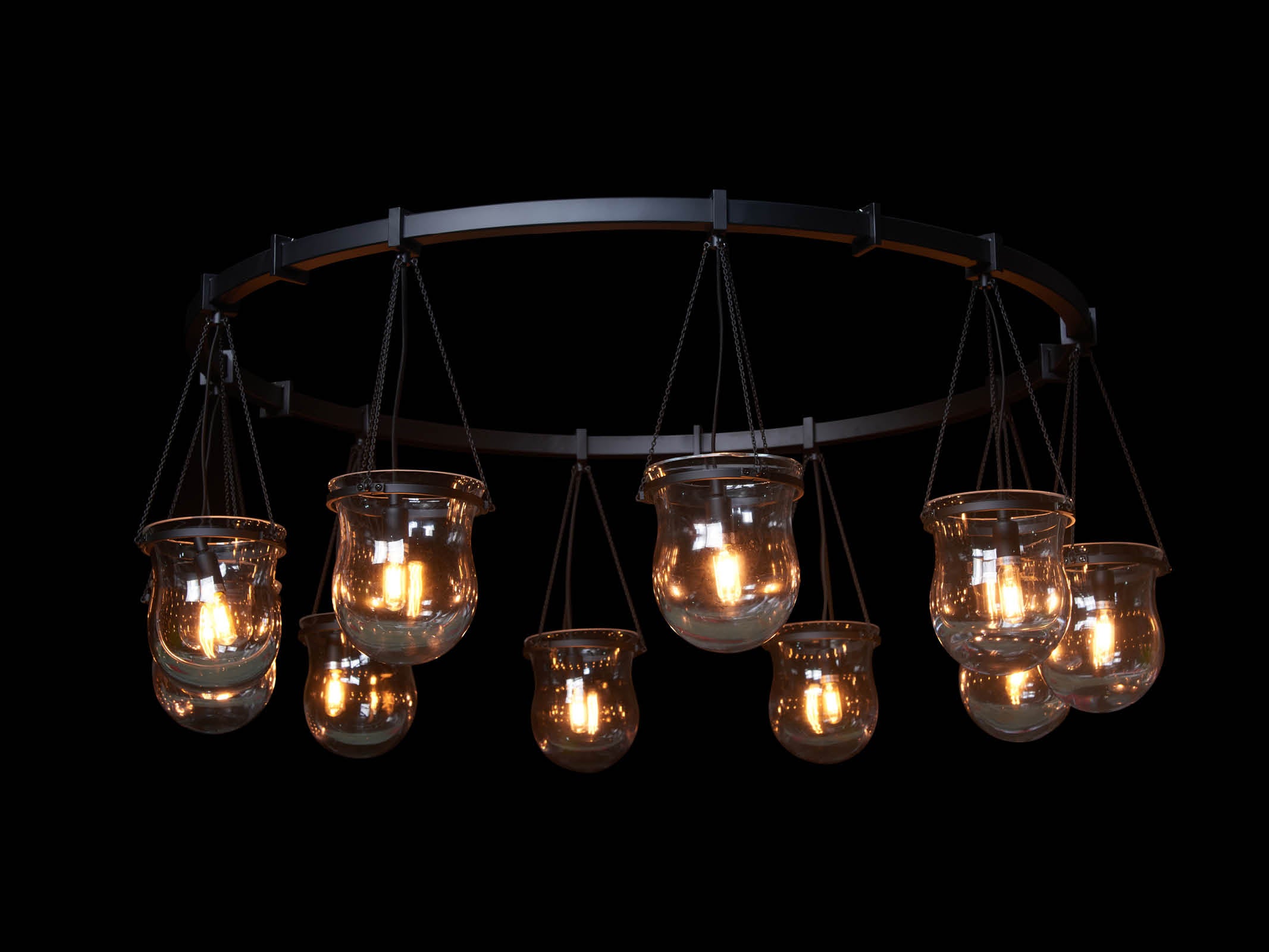 Elegant Noor Chandelier - Modern Crystal Ceiling Light Fixture for Dining Room, Living Room & Bedroom Decor