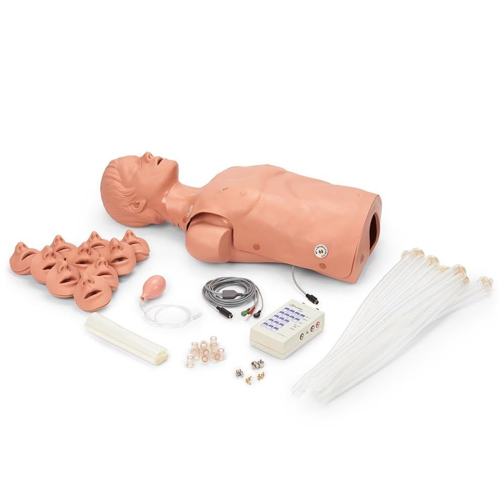 Professional CPR Training Manikin with Defibrillation - Realistic AED & CPR Practice for First Aid, Emergency Response, and Medical Training Scenarios