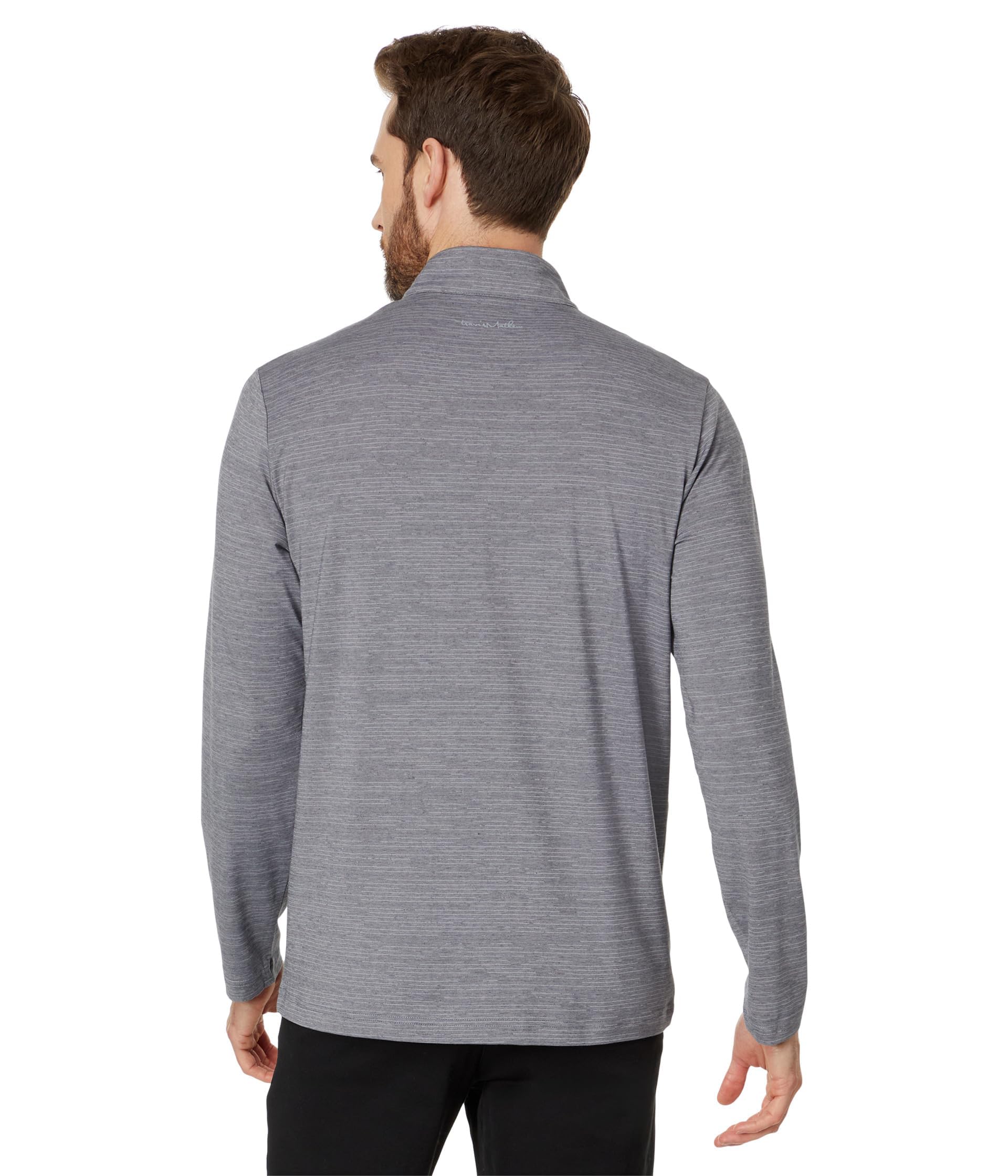 TravisMathew The Heater 1/4 Zip Pullover - Men's Performance Golf & Casual Wear (Sleet/Quiet Shade, Medium) - Perfect for Golfing, Workouts & Outdoor Activities