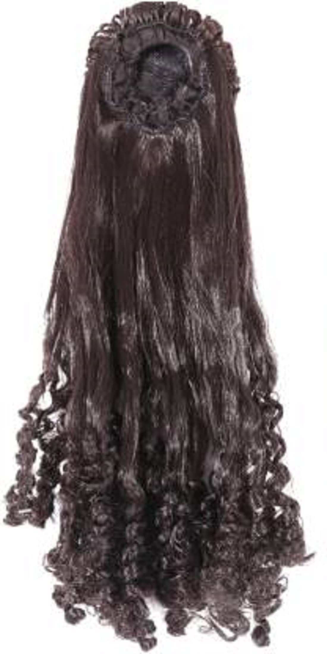 Abrish Long Stone Hair Extensions Clip On | Synthetic Hair Extensions for Women & Girls | Natural-Looking Hairpiece for Parties, Weddings & Daily Styling