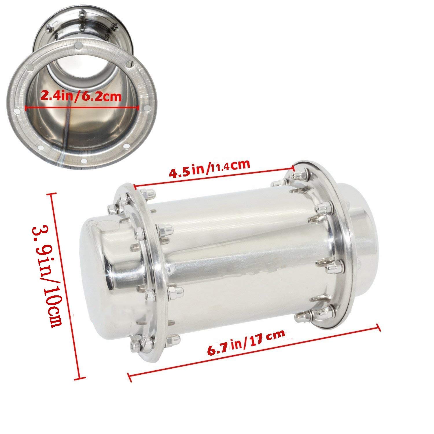 Premium Stainless Steel Time Capsule - 7.3 Inch (17CM) Waterproof & Corrosion-Proof Future Gift Container with Secure Lock - Perfect for Wedding Vows, Baby Keepsakes, Anniversary Messages & Memory Preservation