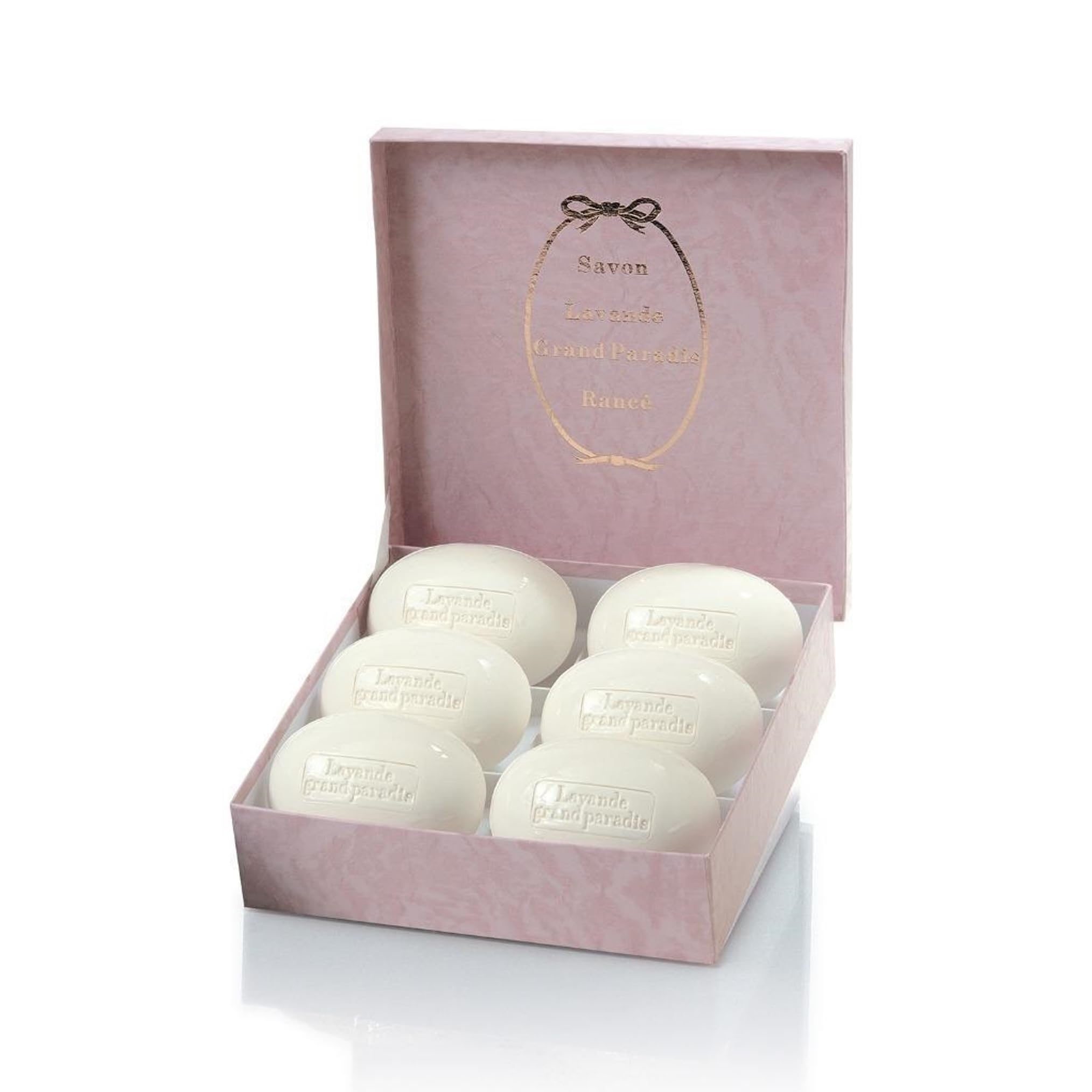 Lavender Grand Paradis Boxed Soap - Handmade French Luxury Soap with Natural Ingredients for Relaxation & Aromatherapy | Perfect for Bath, Spa, Gift & Home Decor