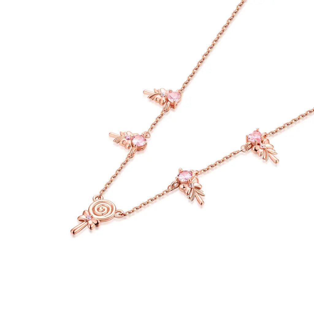 Lollipop Love Choker Necklace - Cute Candy Heart Choker for Women & Teens - Perfect for Valentine's Day, Date Night & Sweet 16 Parties