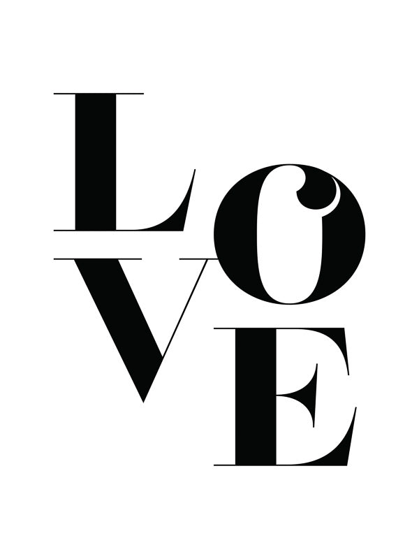 Big Love Unframed Art Print - Modern Wall Decor for Home, Office & Gifts - Perfect for Living Room, Bedroom & Wedding Decorations