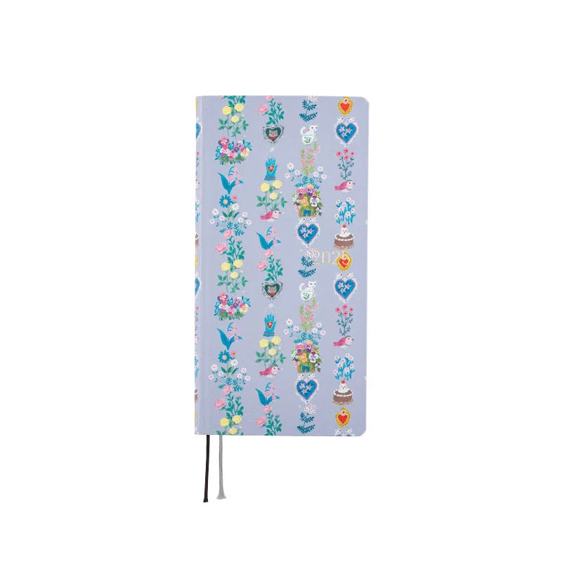 Hobonichi Techo 2025 Planner - Spring April Start with Yumi Kitagishi Beautiful Wallpaper Design | Weekly Horizontal Layout | Monday Start | Japanese Edition | Perfect for Journaling, Planning & Productivity