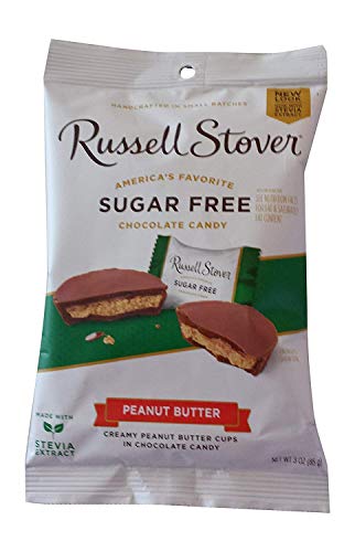 Russell Stover Sugar Free Peanut Butter Cups - 4 Pack | Keto Friendly Low Carb Chocolate Candy | Perfect for Diabetics, Weight Loss & Healthy Snacking