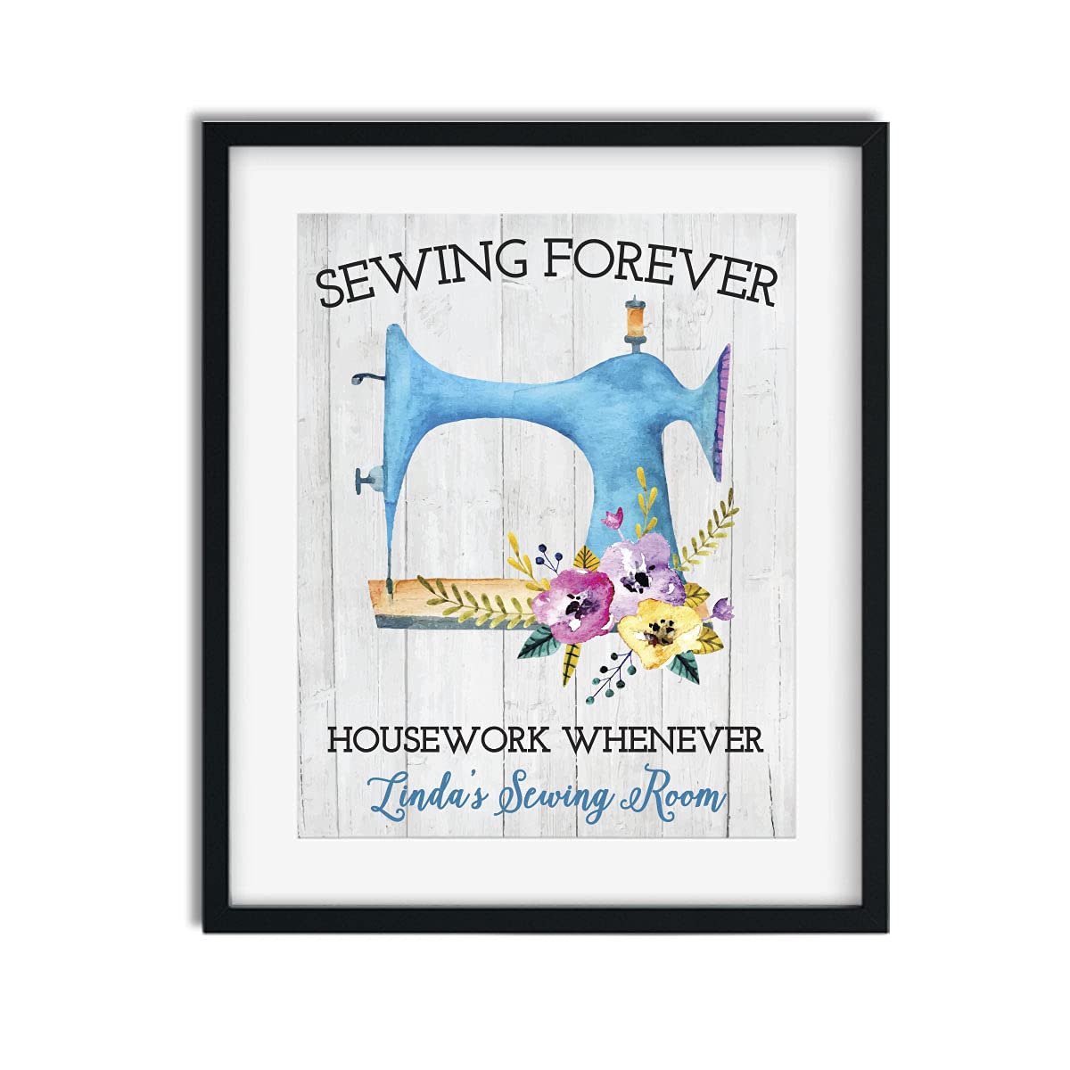 Personalized Sewing Print Wall Art - Custom Craft Room Decor & Thoughtful Sewing Gift for Grandmother - Perfect for Knitting, Quilting & Sewing Room Decoration - Ideal Christmas Gift for Grandma - Great for Home Studios, Hobby Spaces & Gift-Giving Occasions