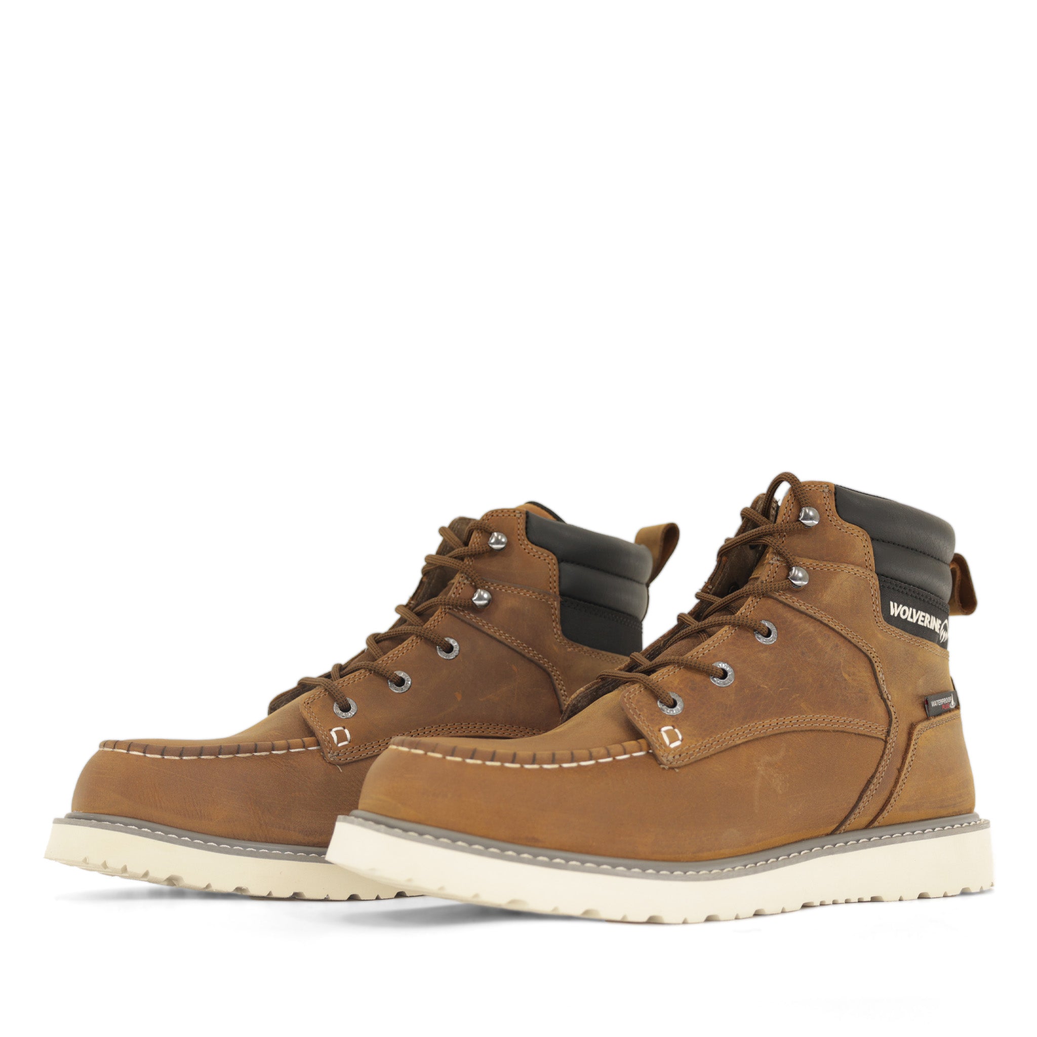 Premium Trade Wedge Steel Toe Work Boots - OSHA Compliant Safety Shoes for Construction & Outdoor Work